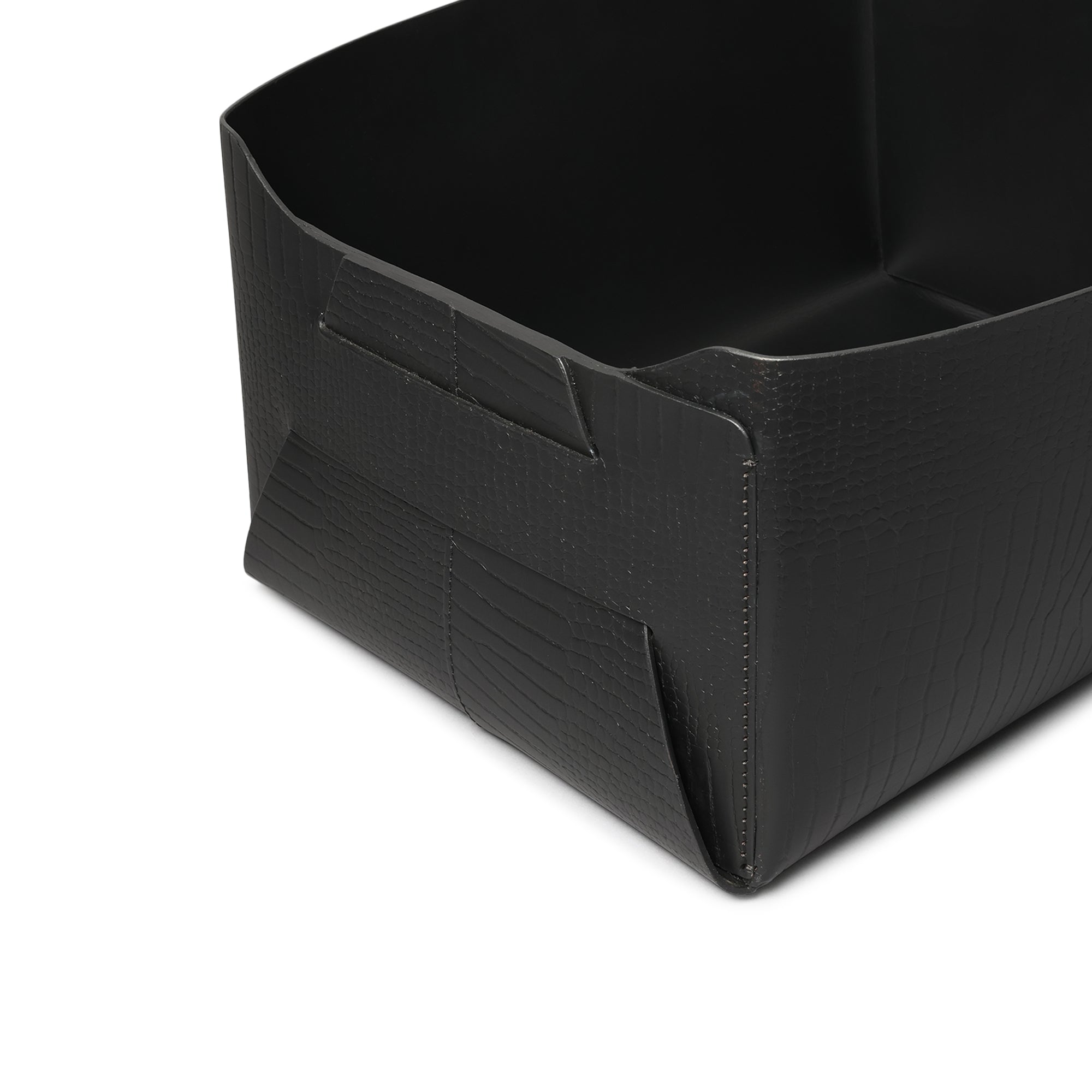 Sterling Croco Multipurpose Basket Black