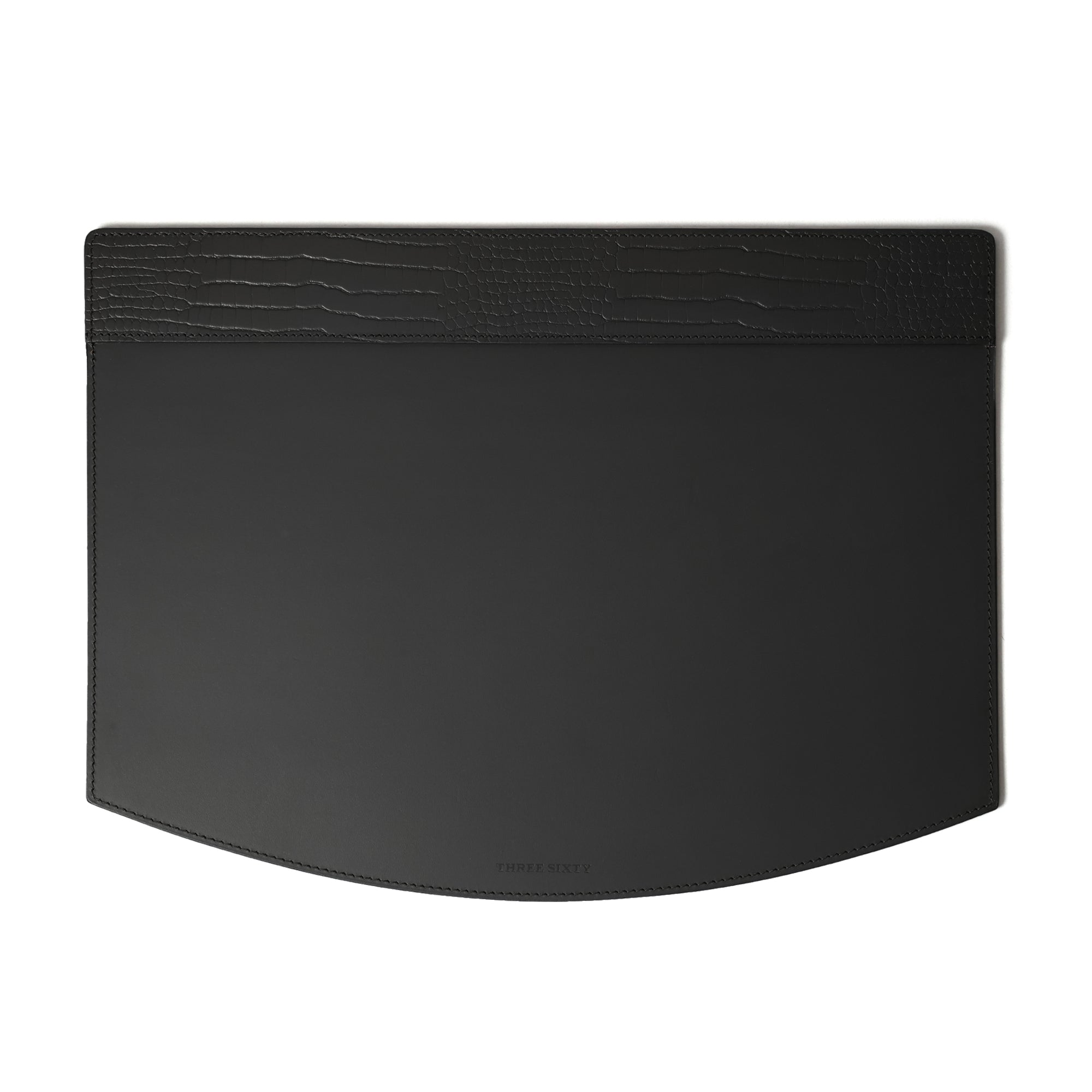 Sterling Croco Desk Blotter Black