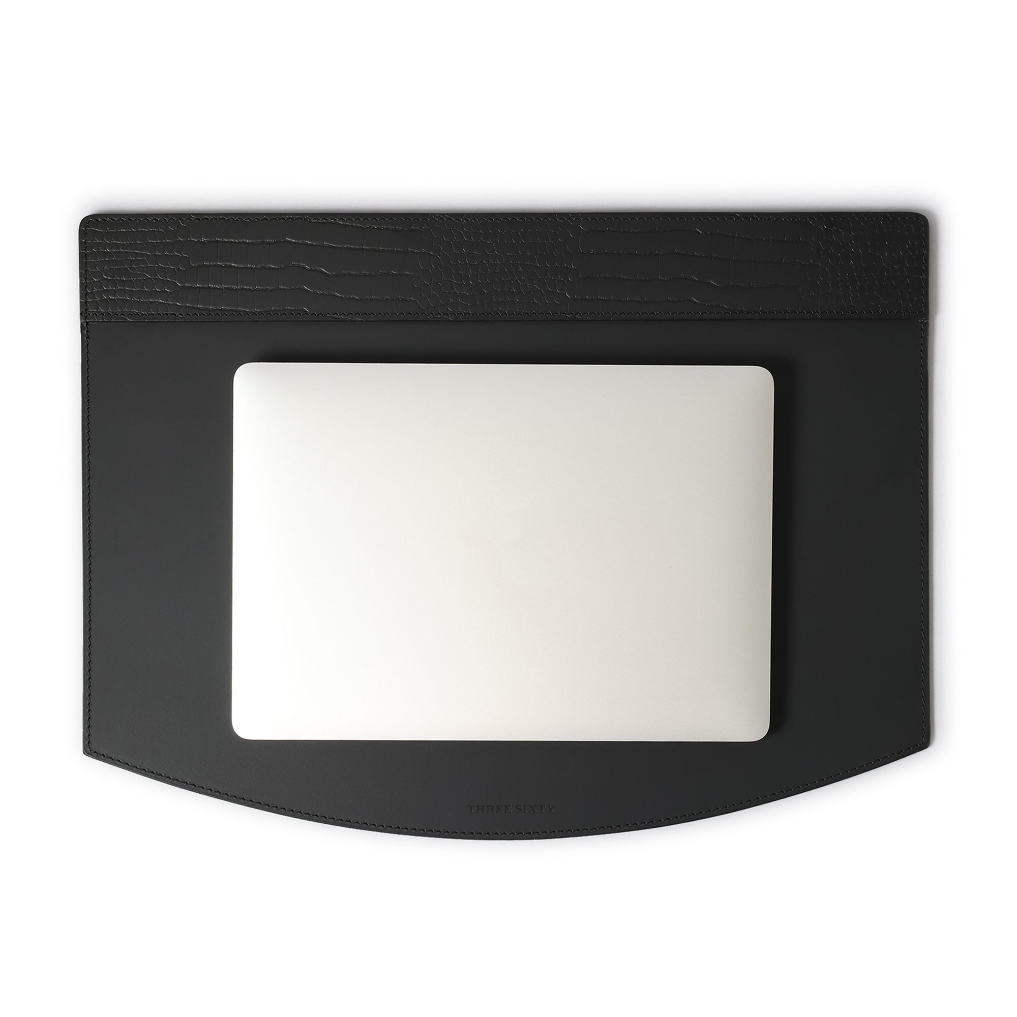 Sterling Croco Desk Blotter Black
