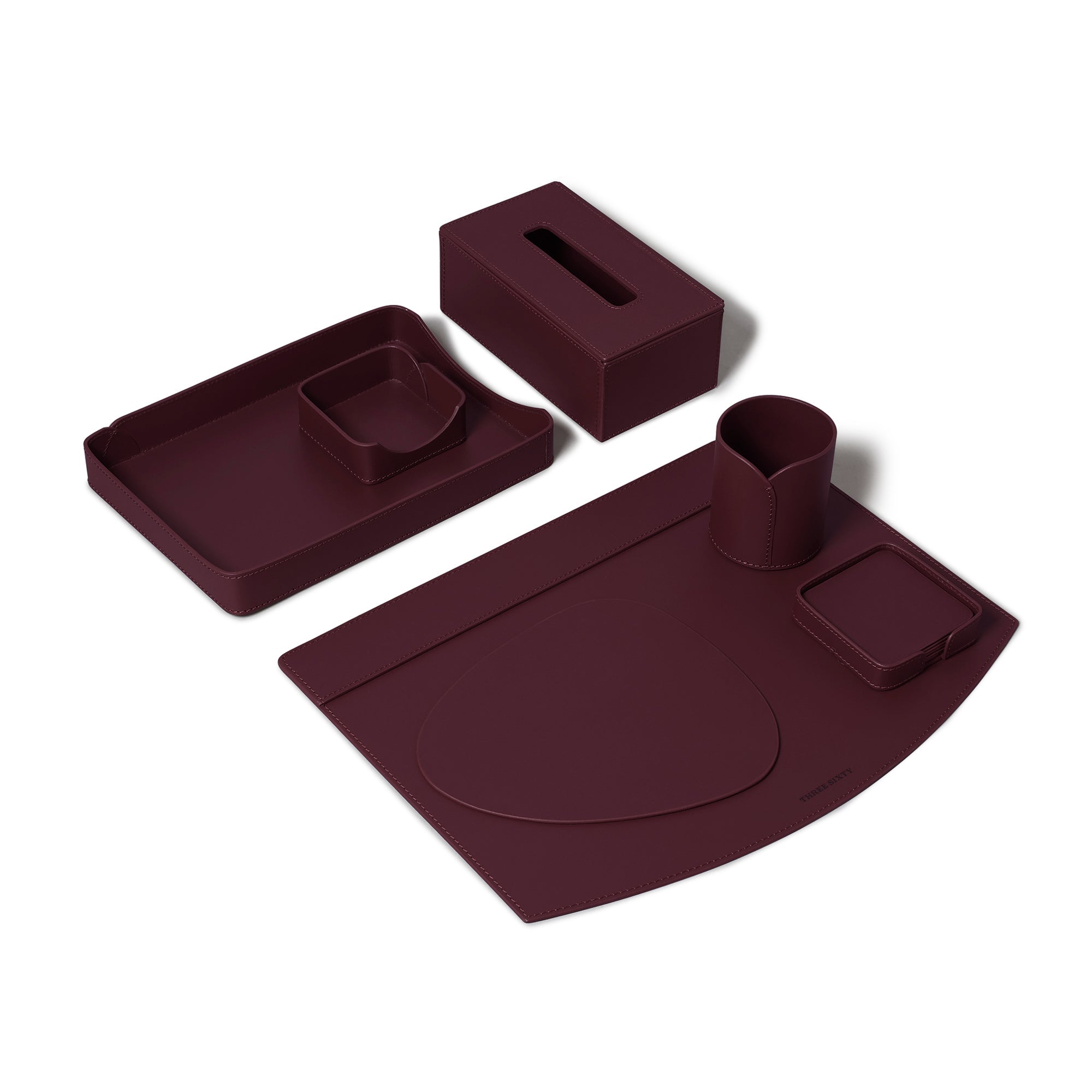 Sterling Classic Desktop Set Bordeaux