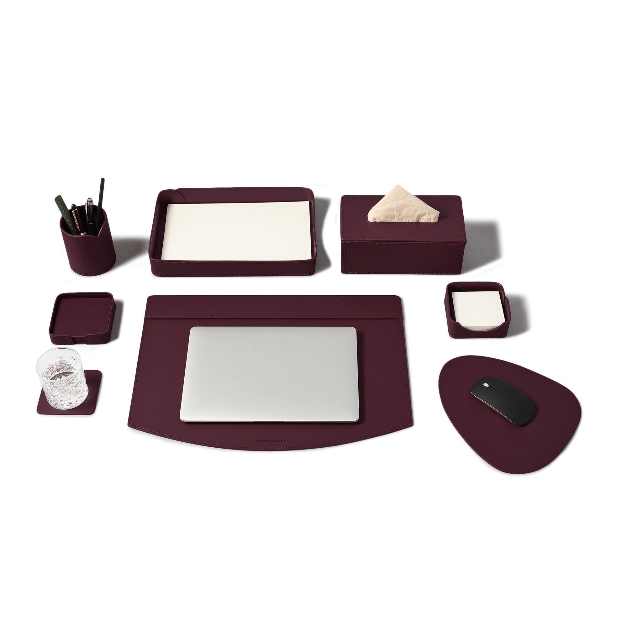 Sterling Classic Desktop Set Bordeaux