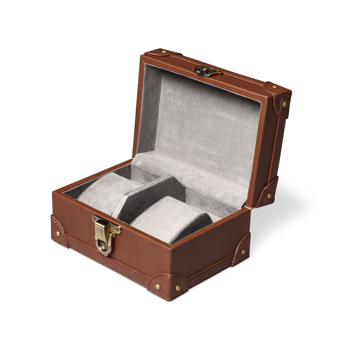 Meridian Duo Watch Box Cognac