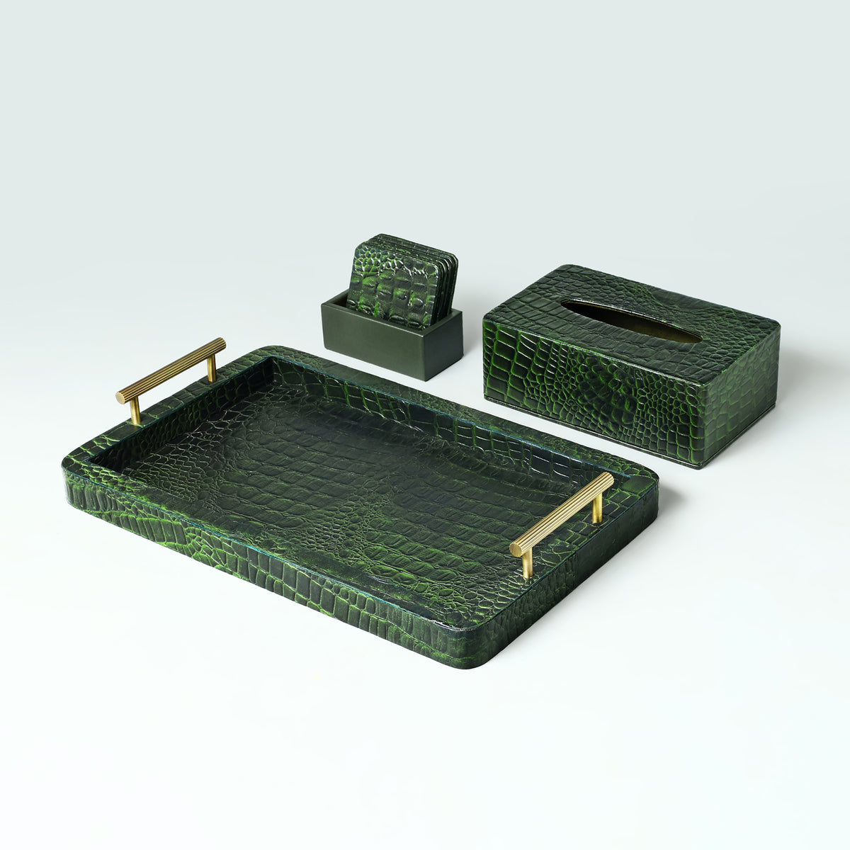 Arden Tabletop Set Rectangle Green