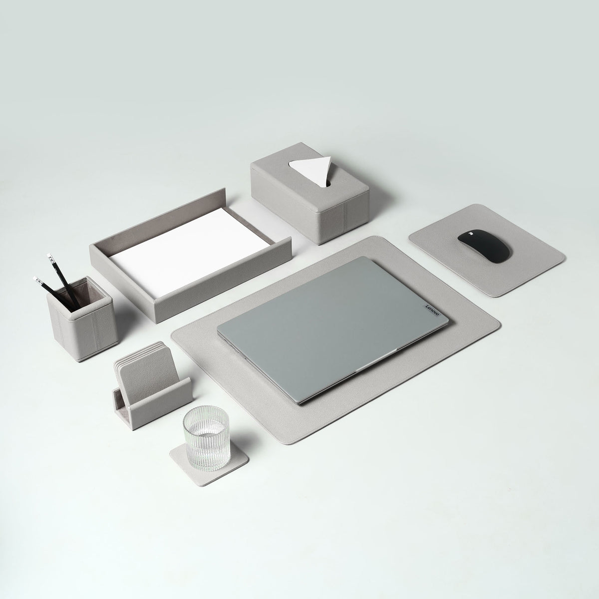 Windsor Desktop Set Grey