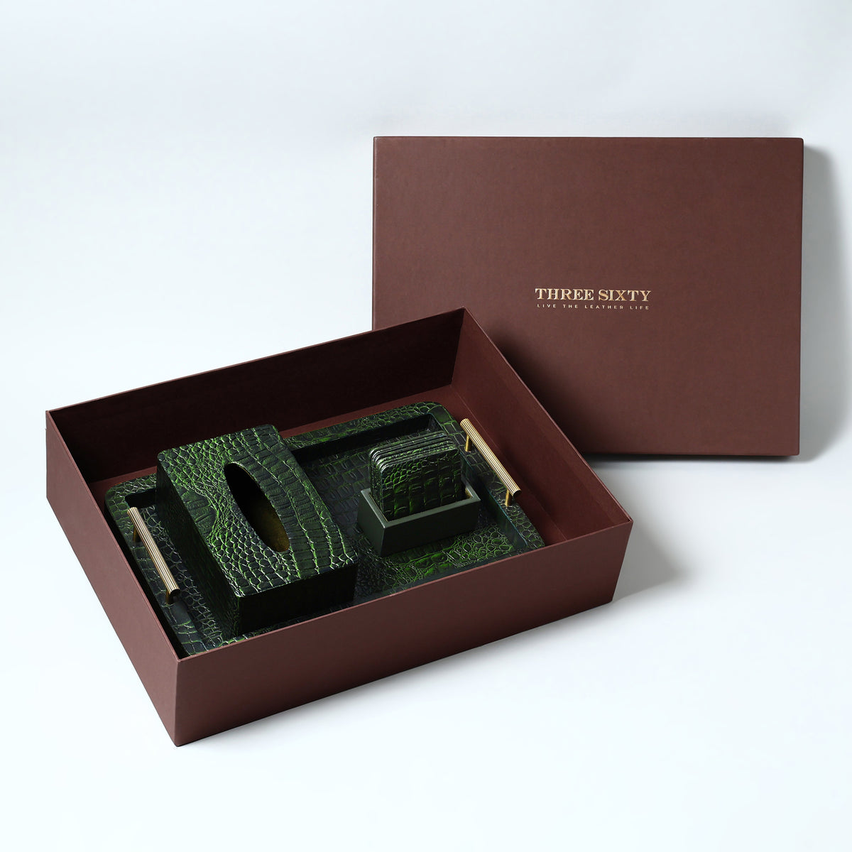 Arden Tabletop Set Rectangle Green