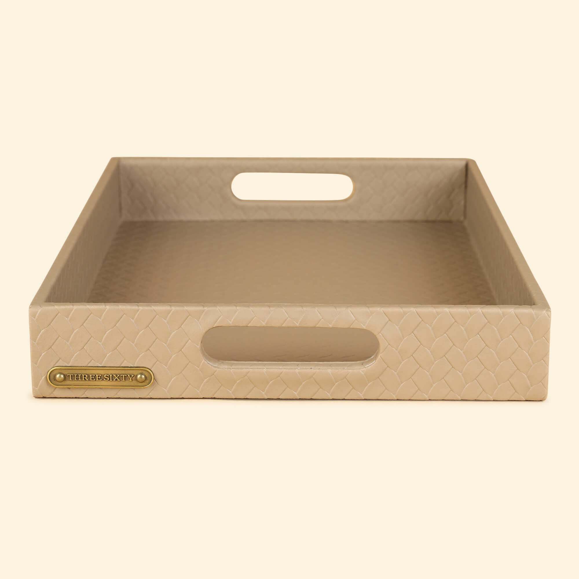 Entwine Large Multipurpose Tray Beige