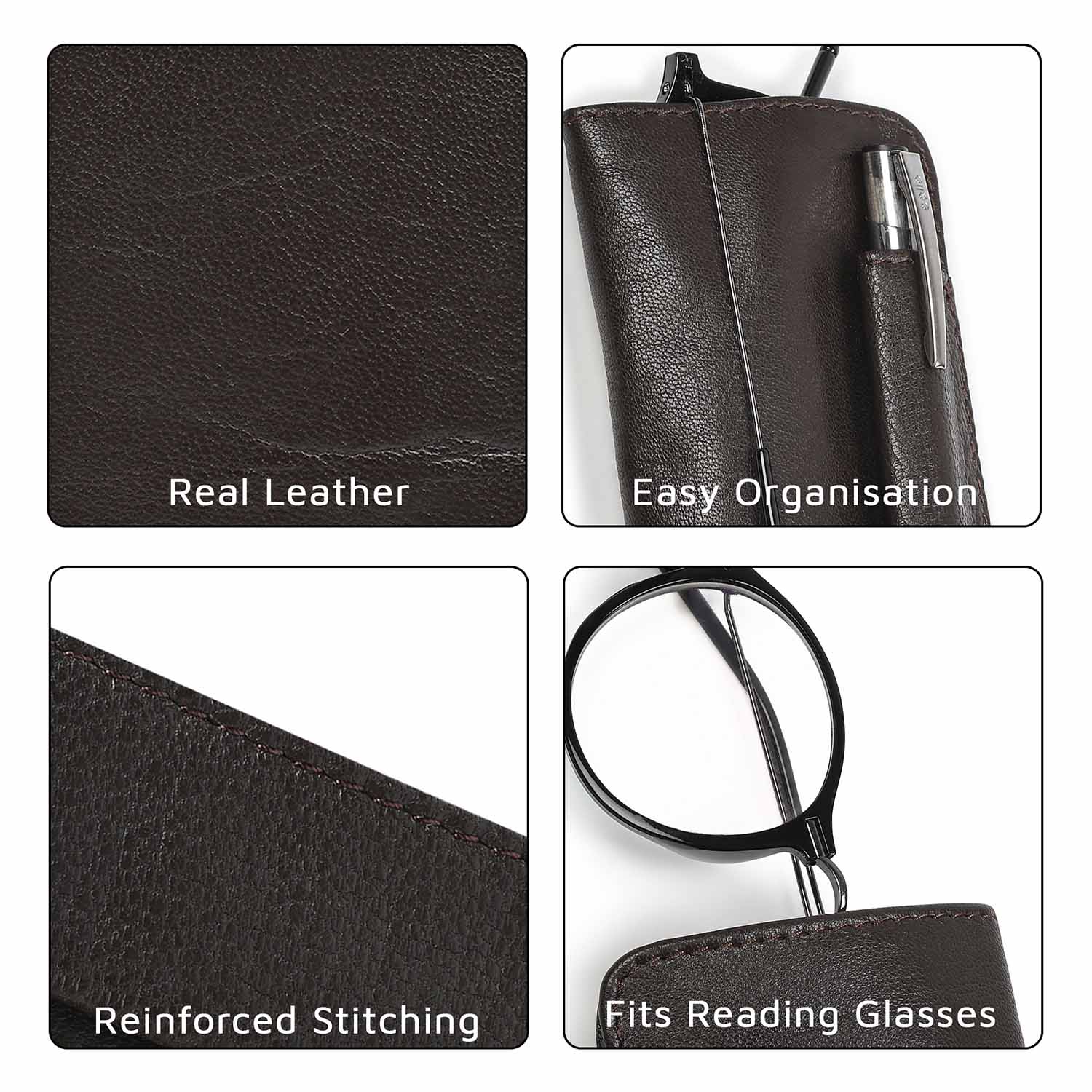 Ledger Eyewear Sleeve Brown