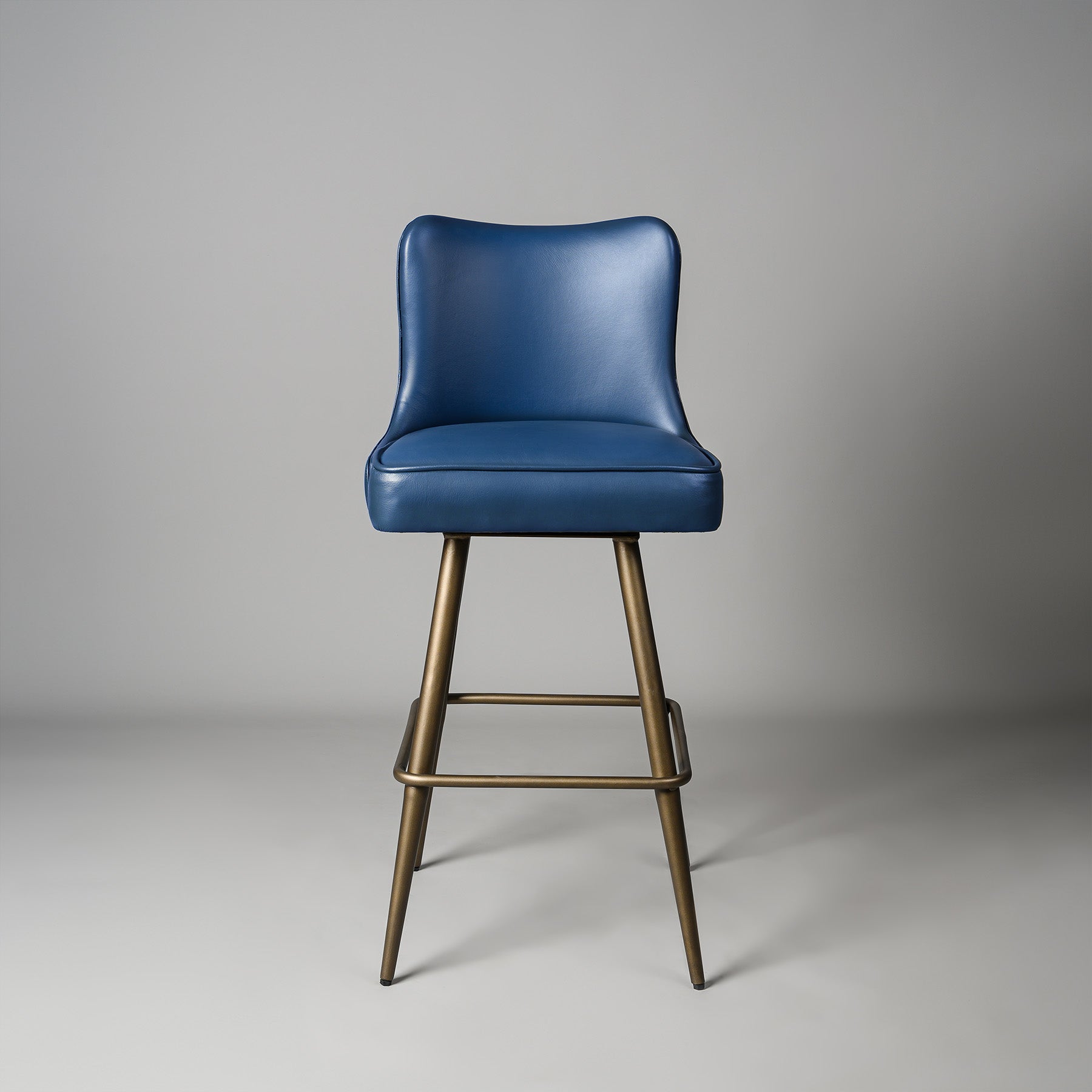 Linea Bar Stool Antique Legs Blue