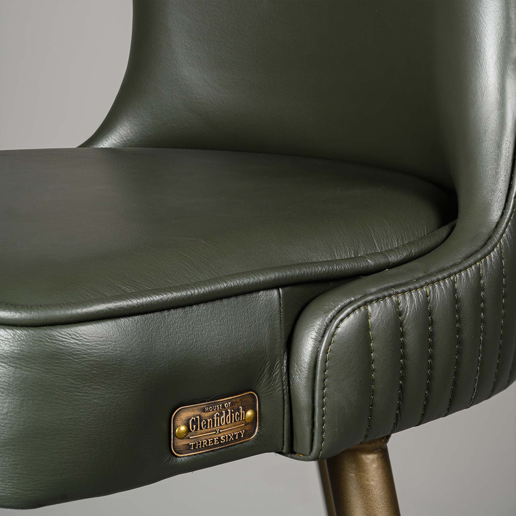 Linea Bar Stool Antique Legs Green