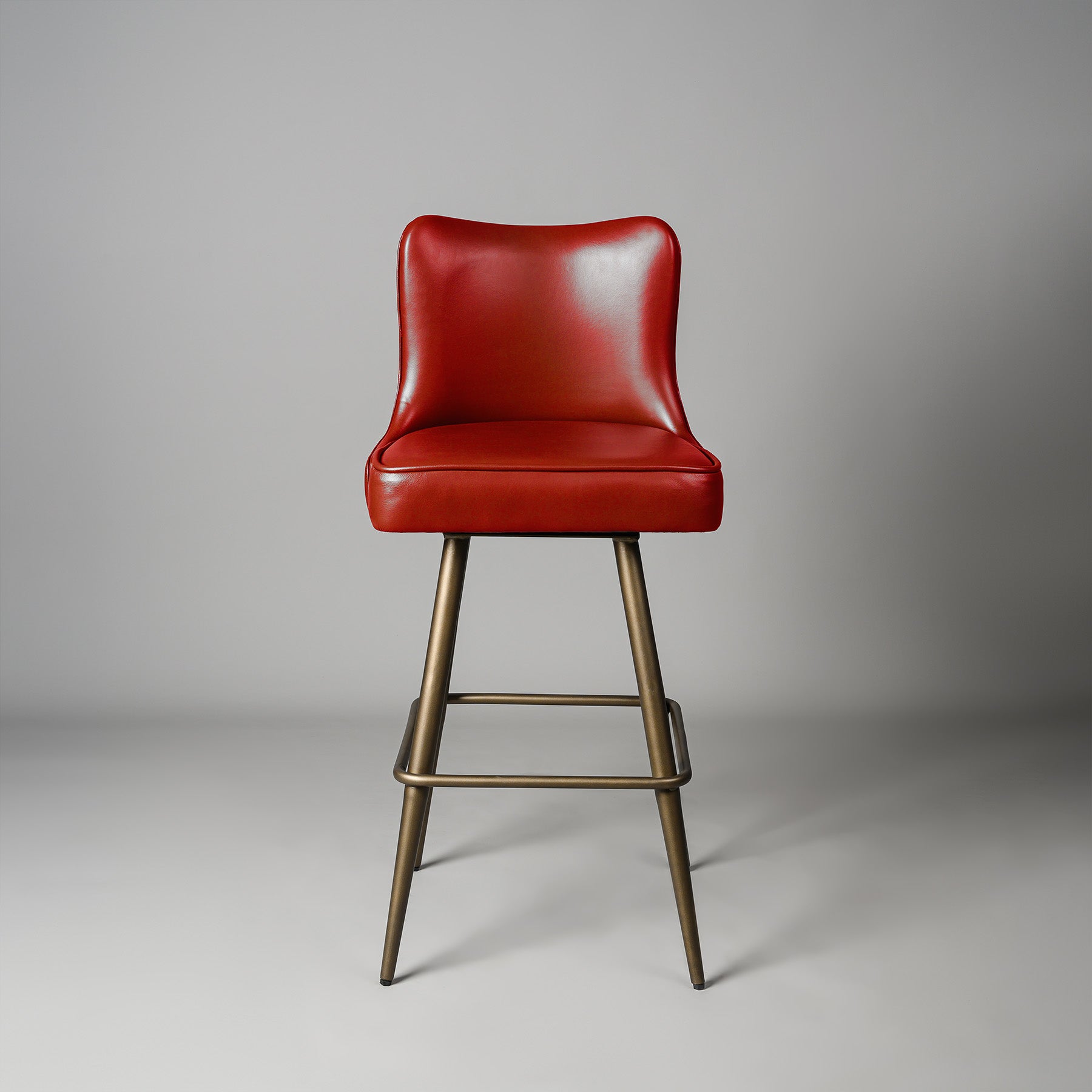 Linea Bar Stool Antique Legs Red