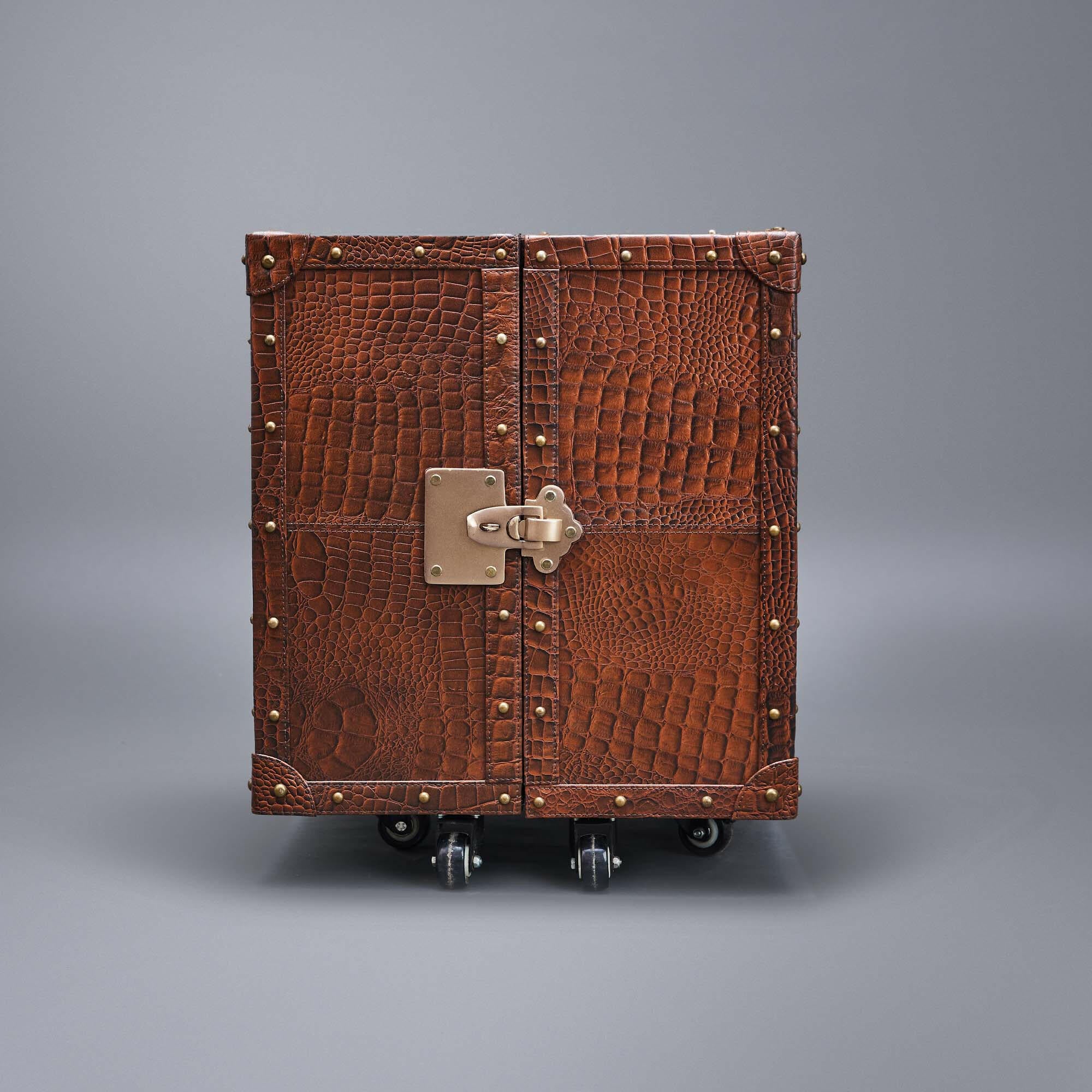 Miami Croco Small Sachin Bar Tan - Three Sixty Life