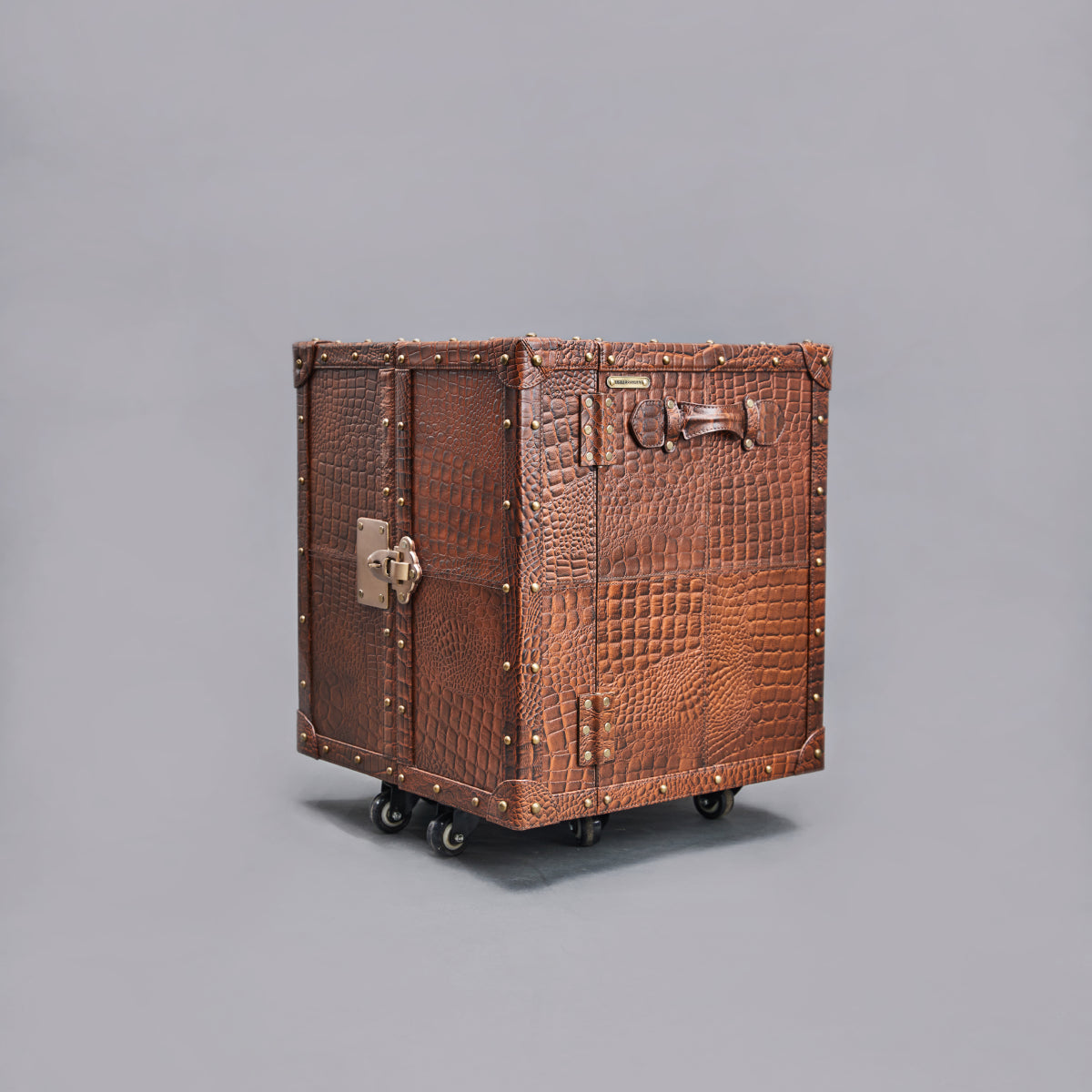 Miami Croco Small Sachin Bar Tan