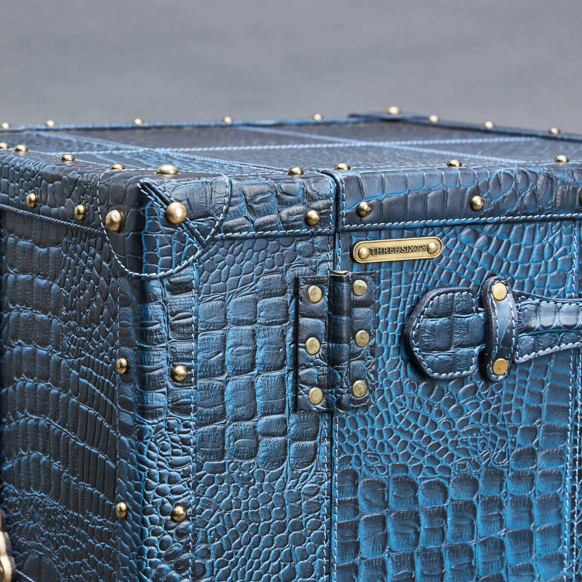 Miami Croco Small Bar Blue