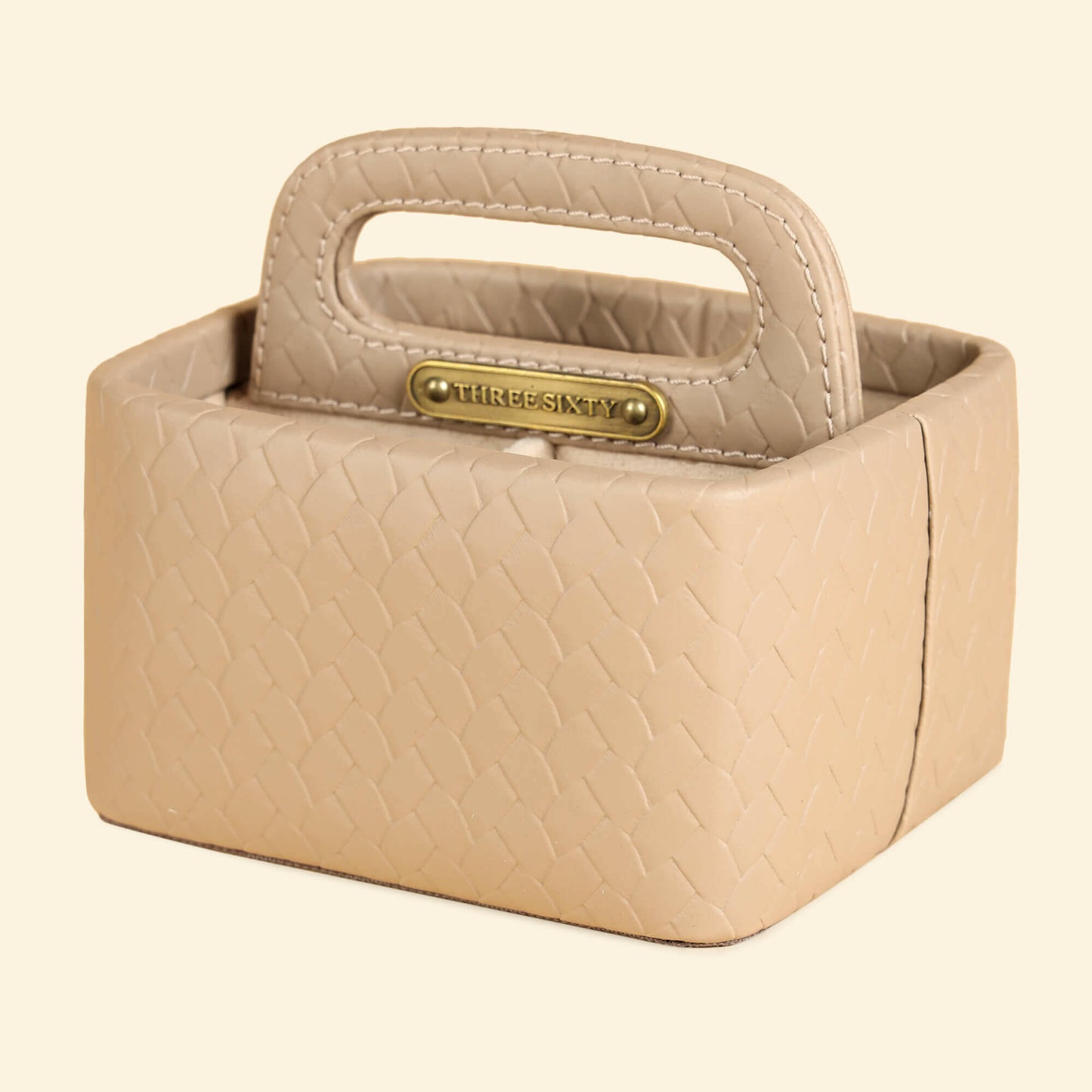 Multipurpose Caddy Beige | Vegan Leather Desk Organizers