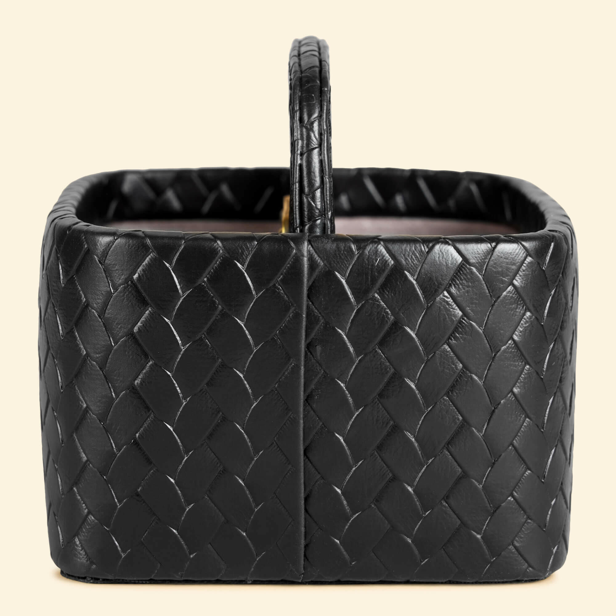 Entwine Multipurpose Caddy Black | Faux Leather Desk Organizers