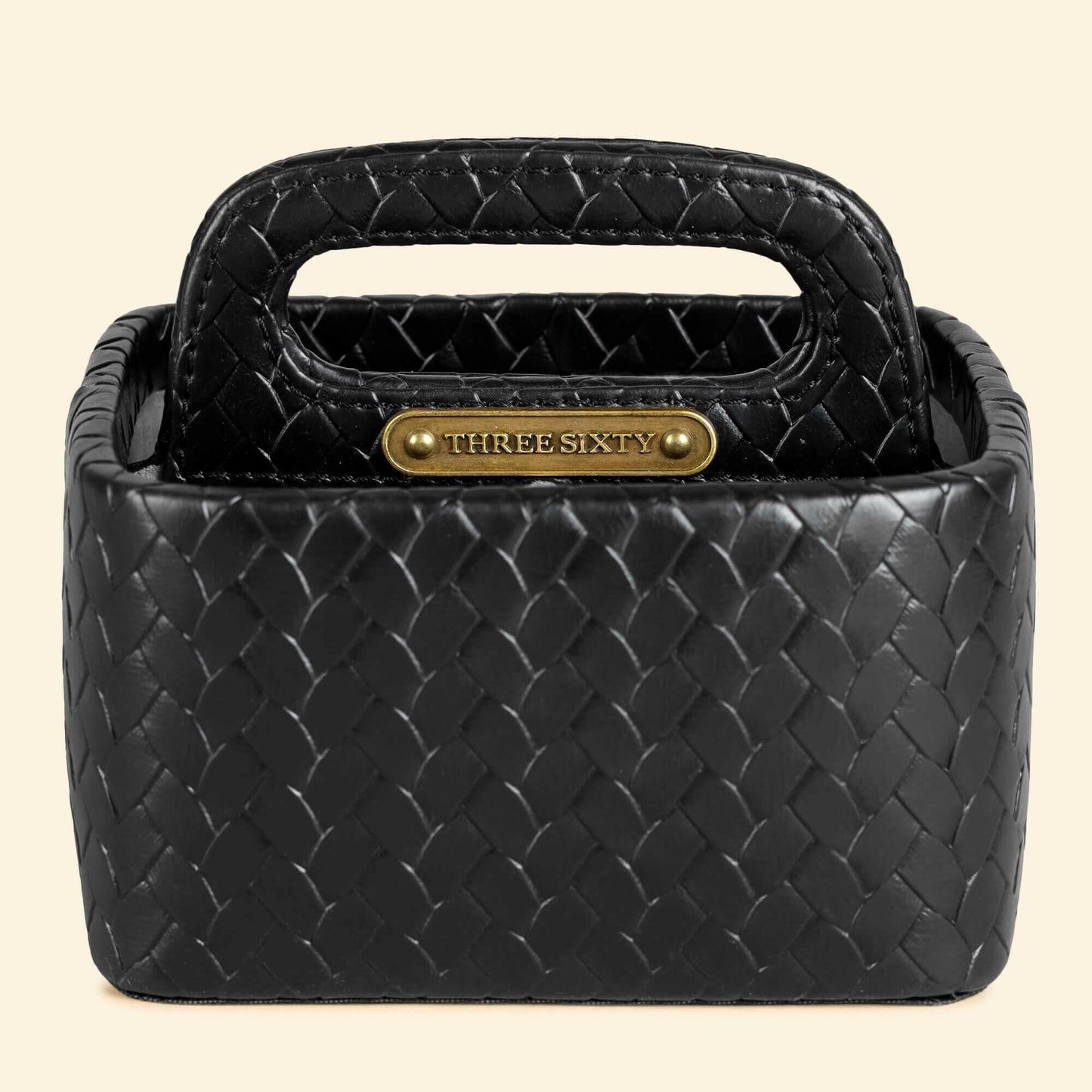 Multipurpose Caddy Black | Vegan Leather Desk Organizers