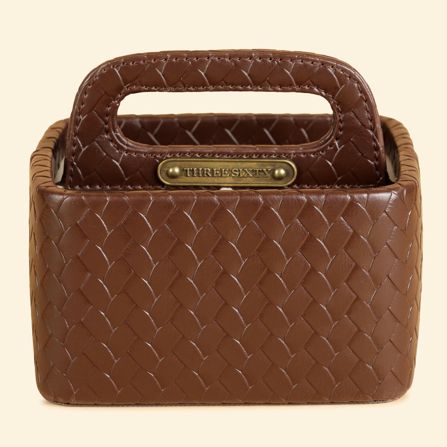 Multipurpose Caddy Brown | Vegan Leather Desk Organizers