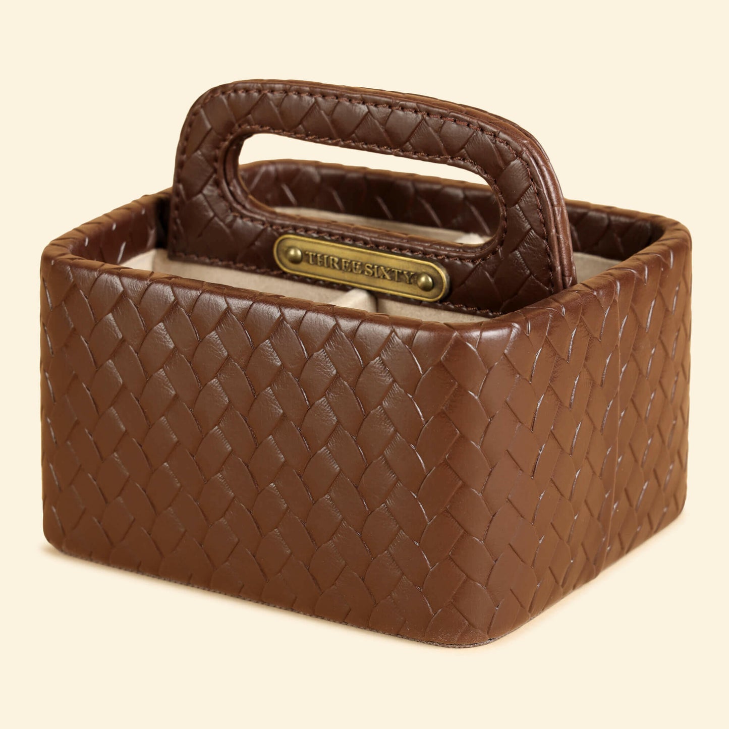 Multipurpose Caddy Brown | Vegan Leather Desk Organizers