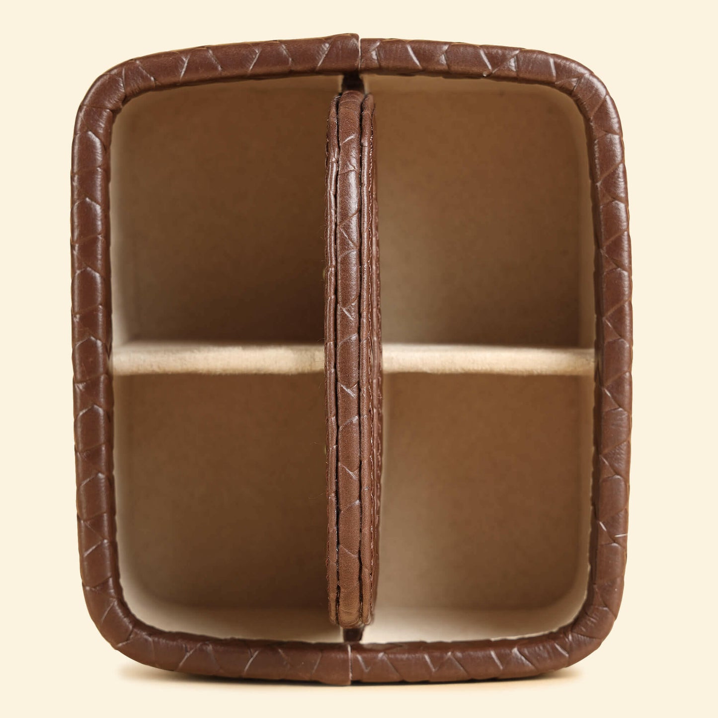 Multipurpose Caddy Brown | Vegan Leather Desk Organizers