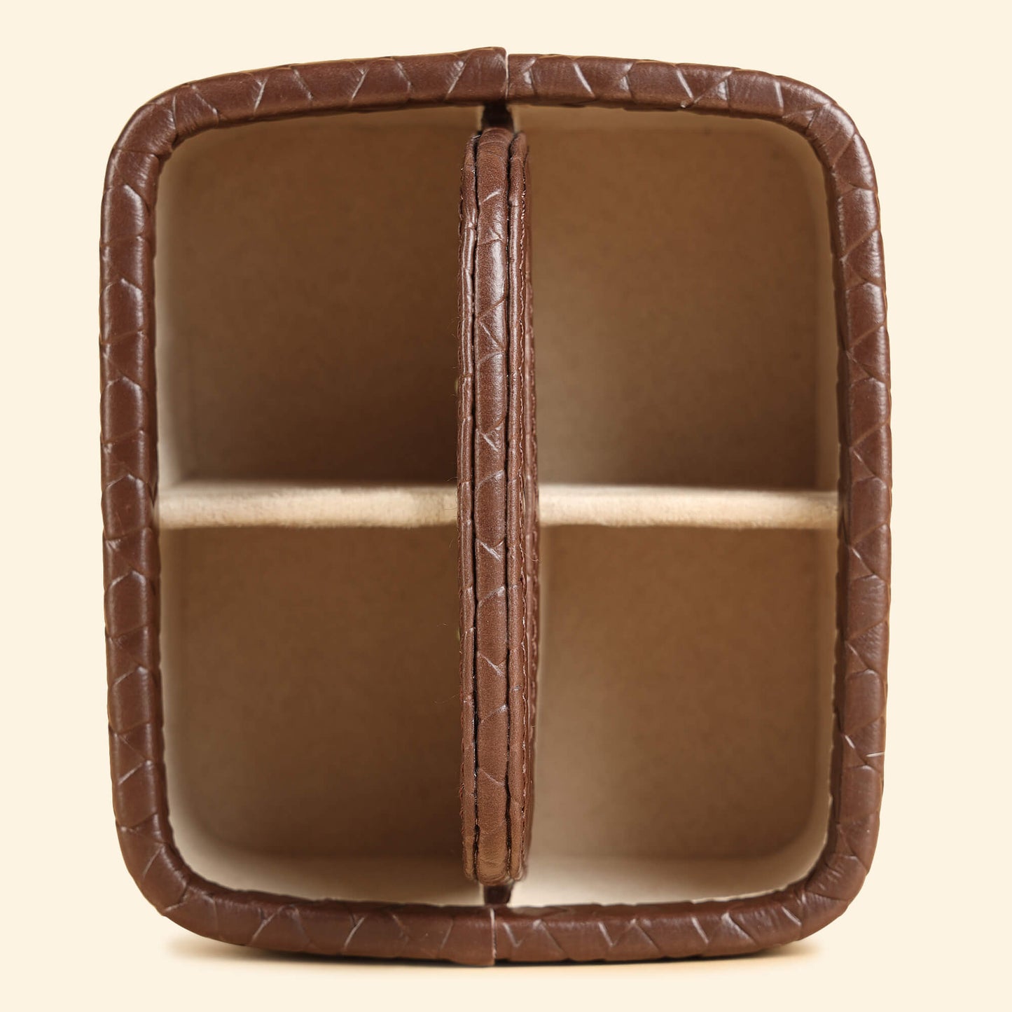 Multipurpose Caddy Brown | Faux Leather Desk Organizers