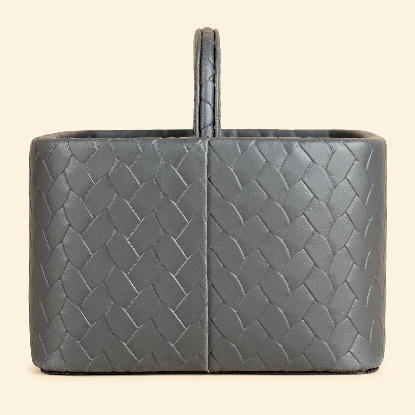 Multipurpose Caddy Grey | Vegan Leather Desk Organizers