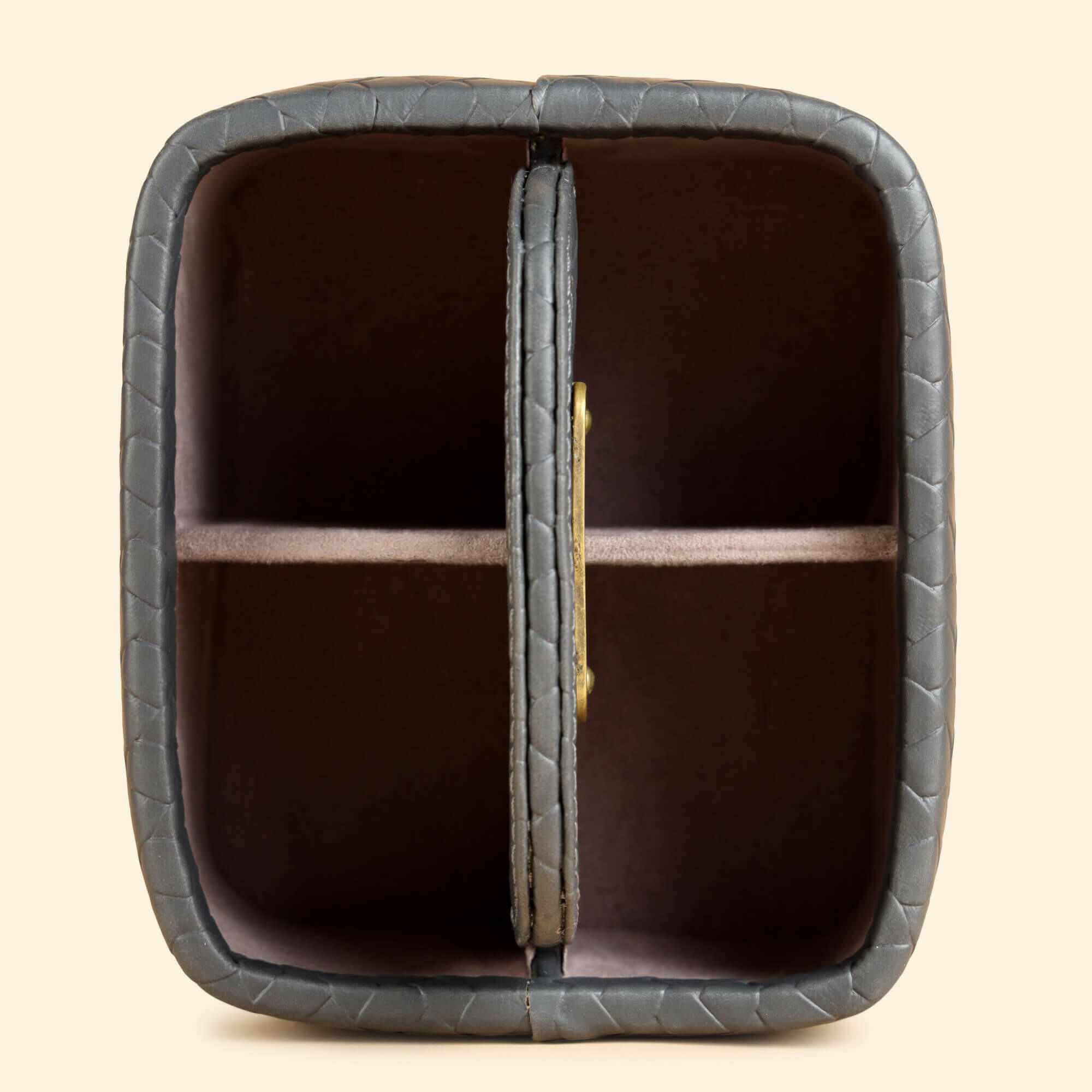 Entwine Multipurpose Caddy Grey | Faux Leather Desk Organizers