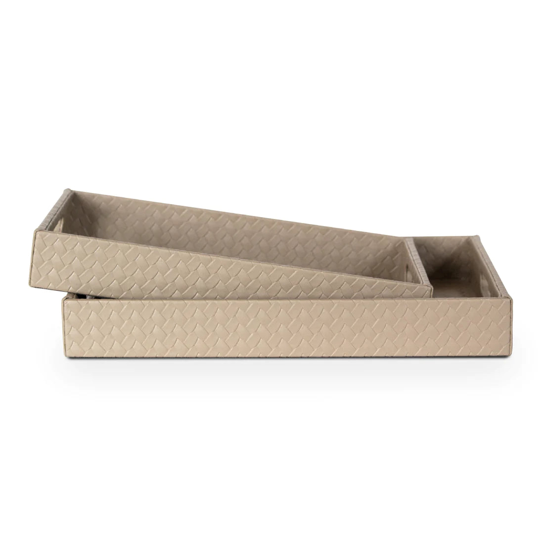 Entwine Multipurpose Trays Set of 2 Beige