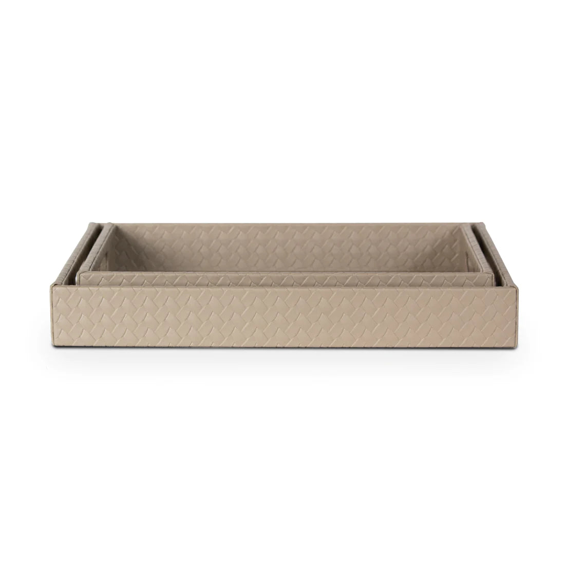 Entwine Multipurpose Trays Set of 2 Beige