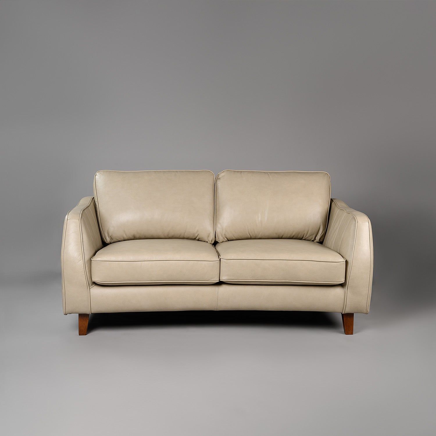 Buy Muscat 2 Seater Sofa Beige Premium Leather Couch in India