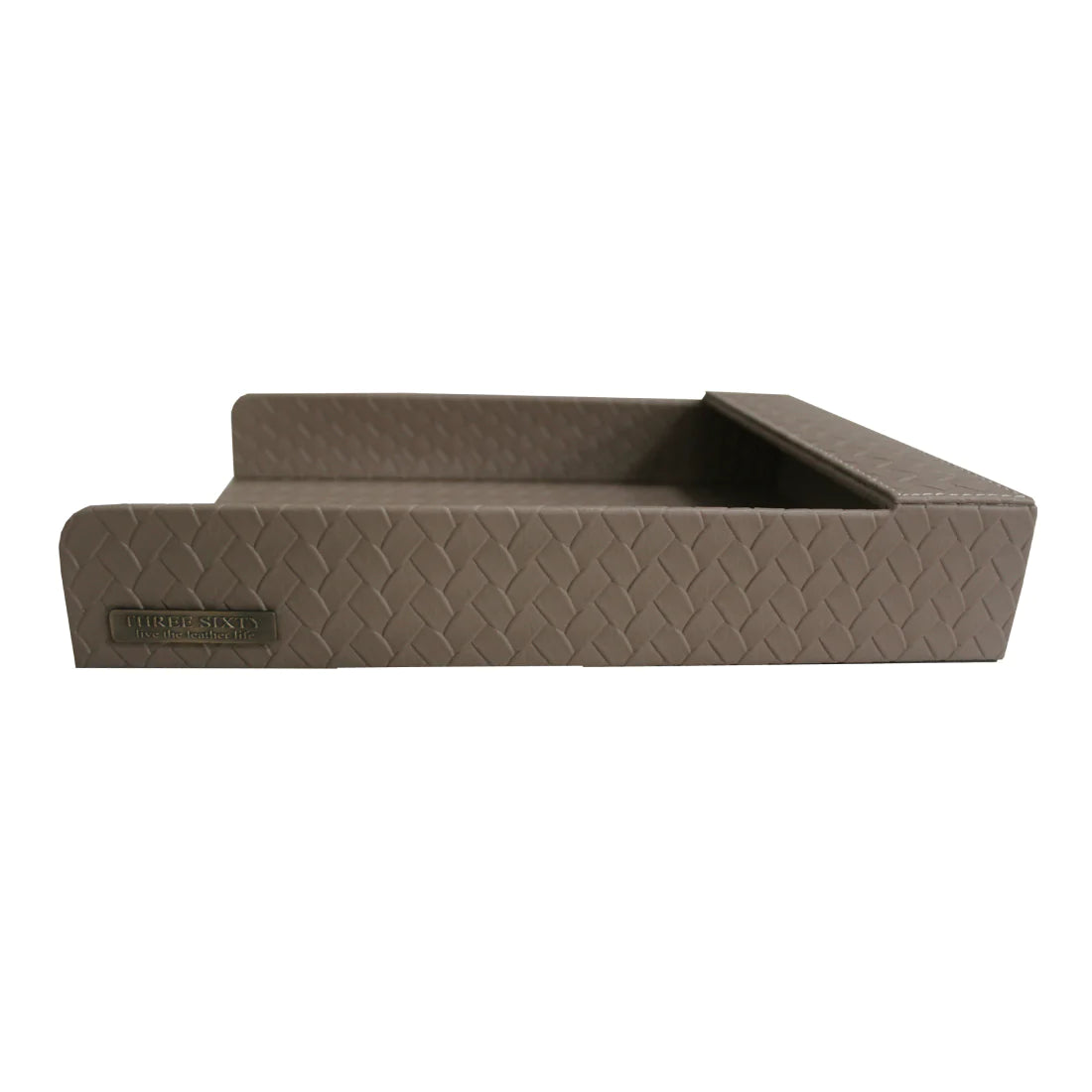 Entwine Paper Tray A4 in Faux Leather Beige