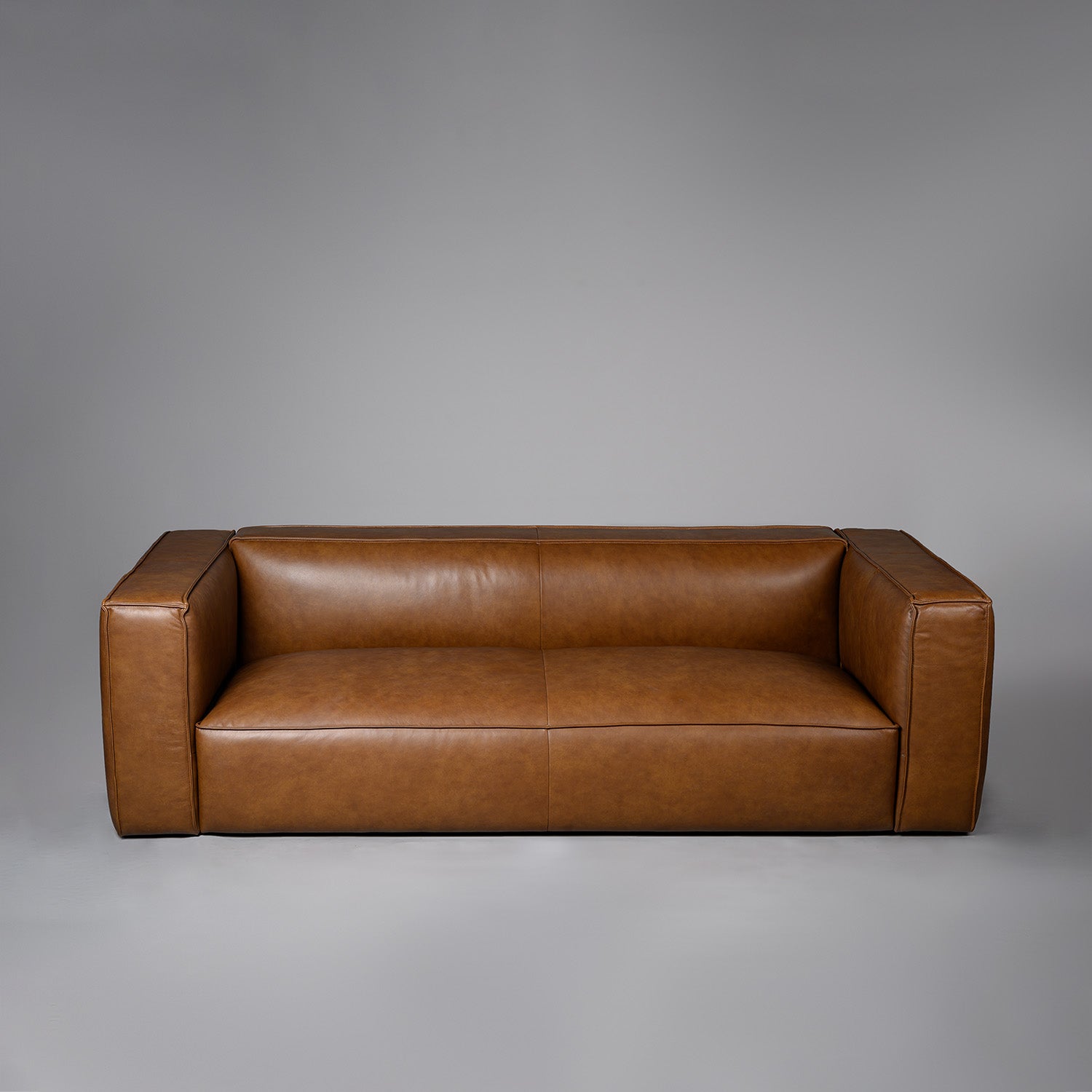 Praya Three Seater Sofa Brown