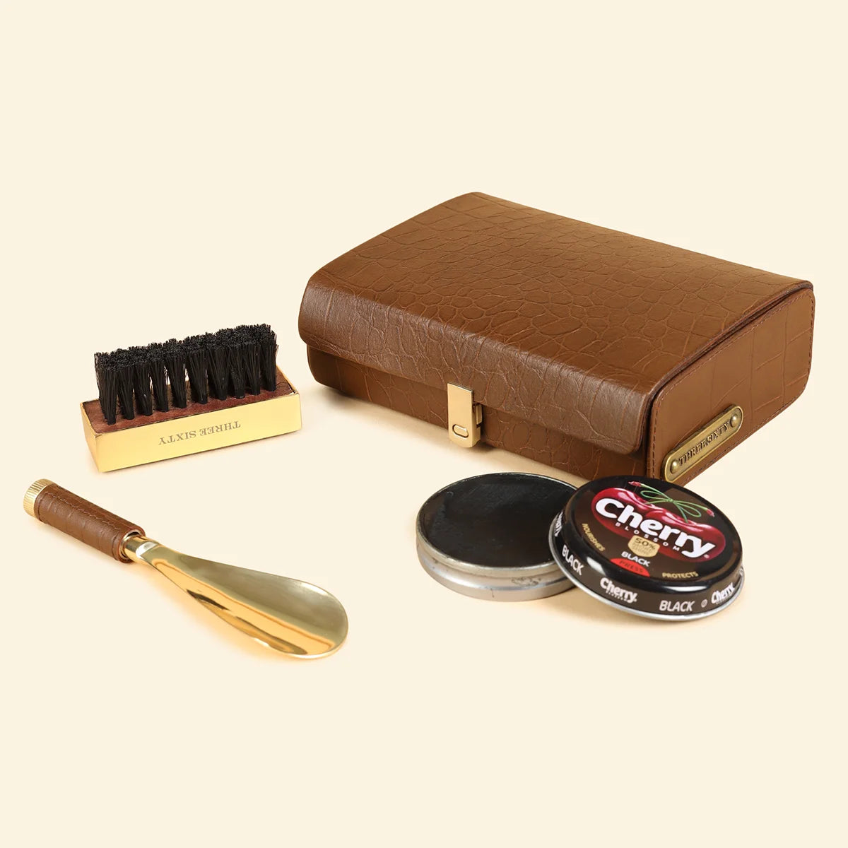 Leather shoe care kit store