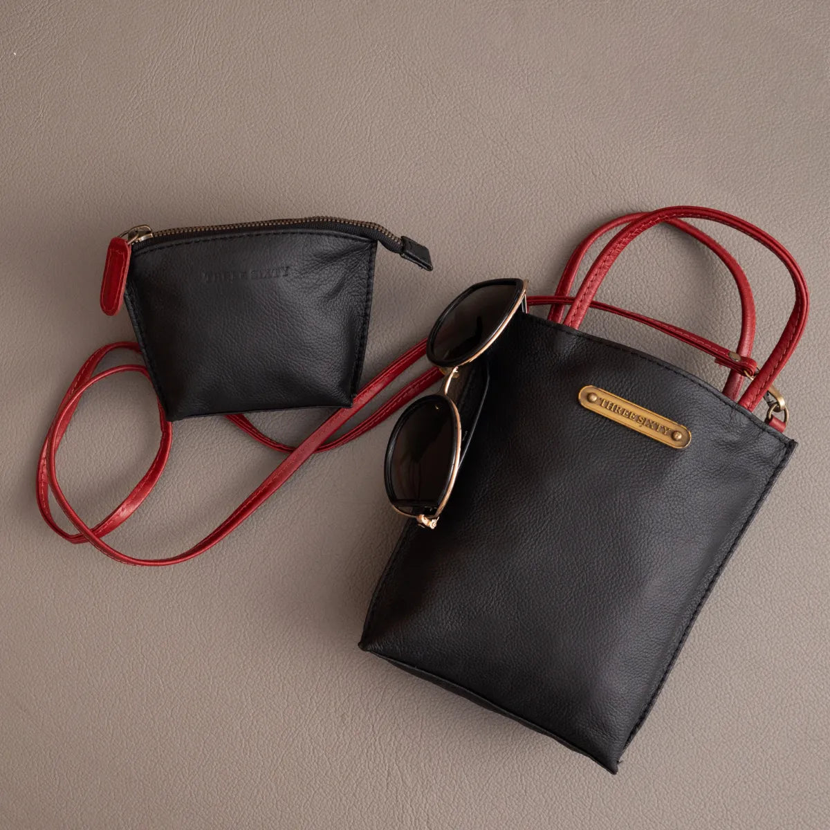 Auna Sling Bag And Coin Purse Combo (Black)