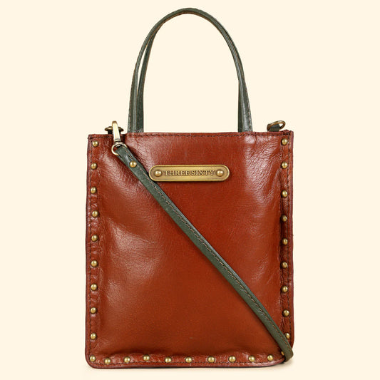 Ines Sling Bag - Genuine Waxy Leather Cognac