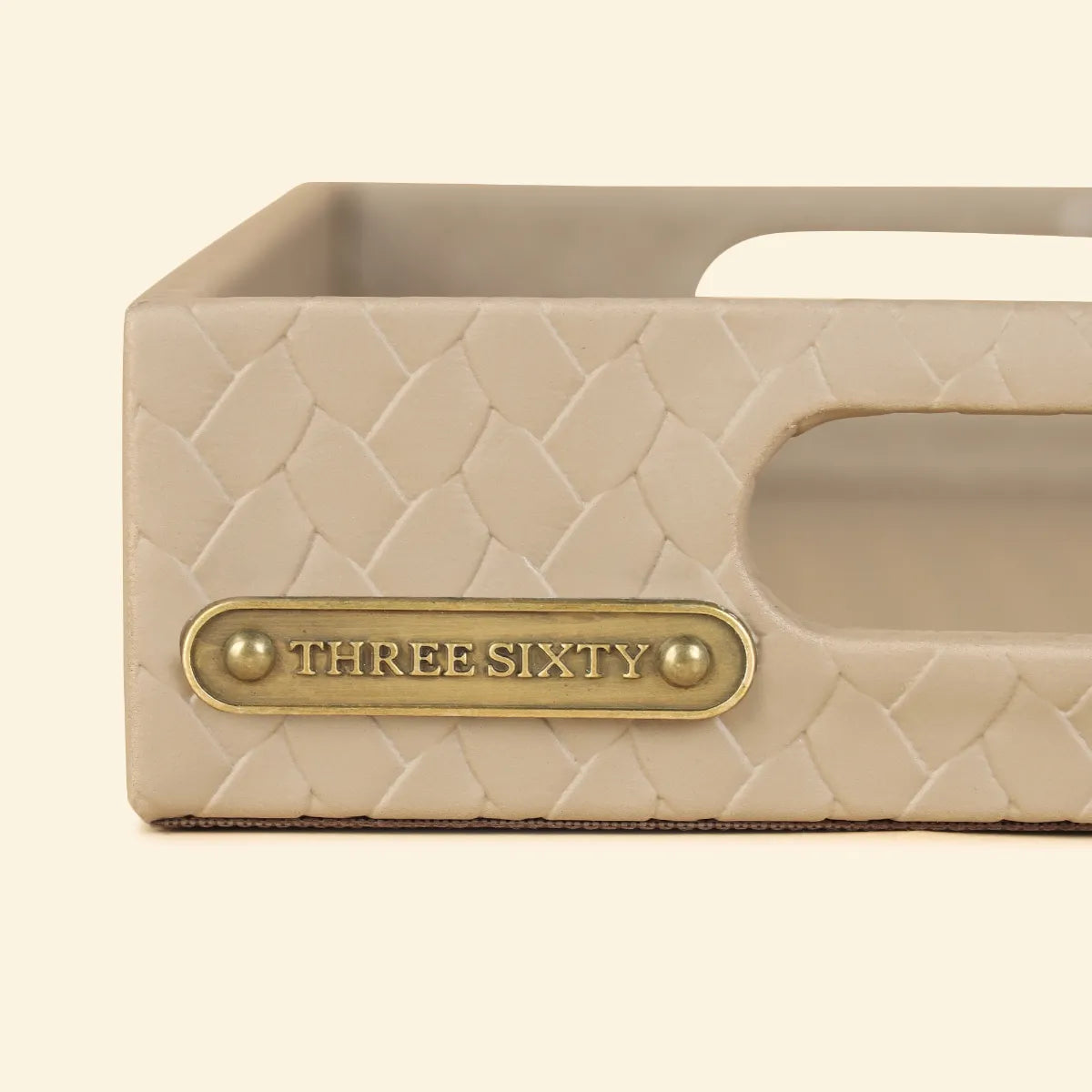 Small Rectangular Tray Beige