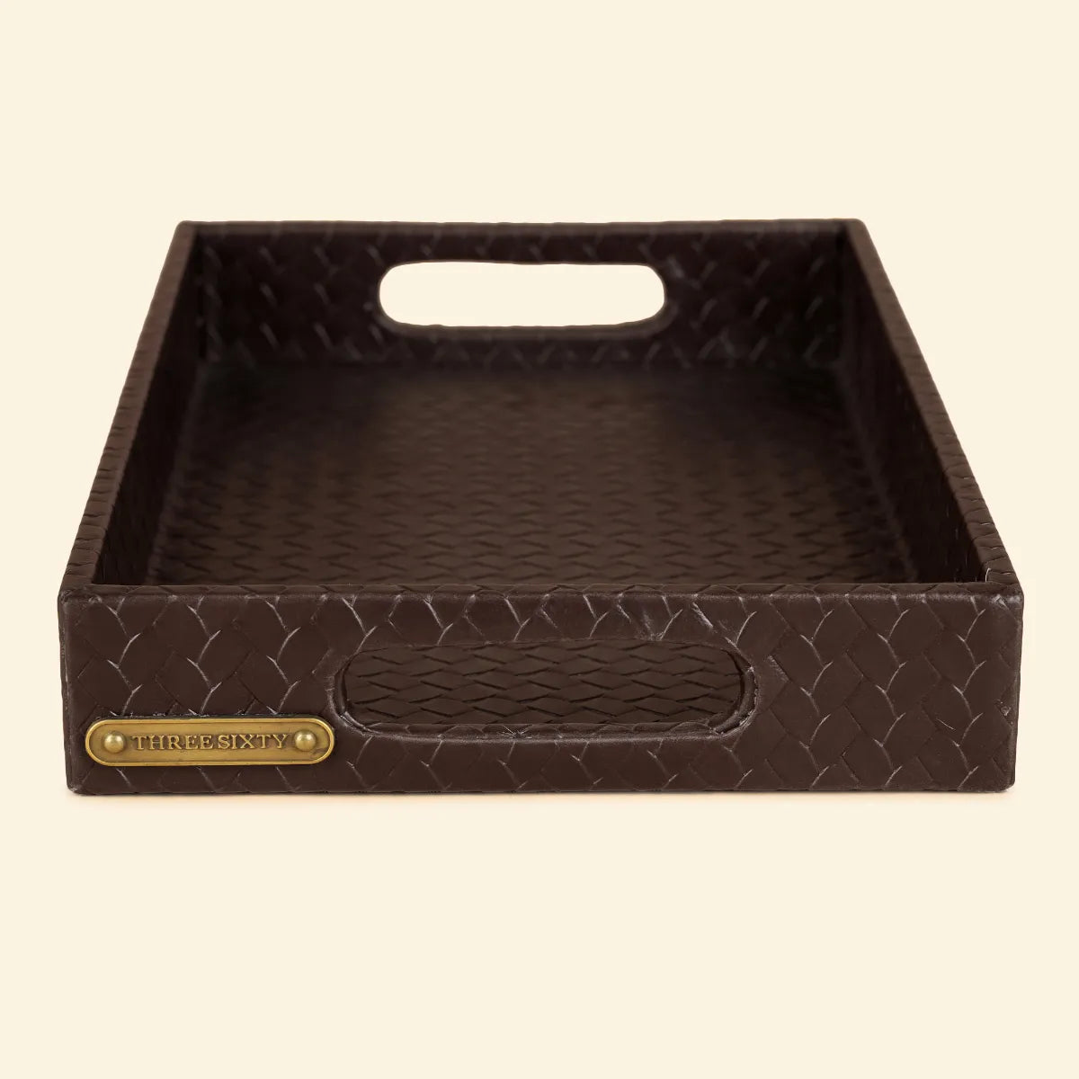 Small Rectangular Tray Brown