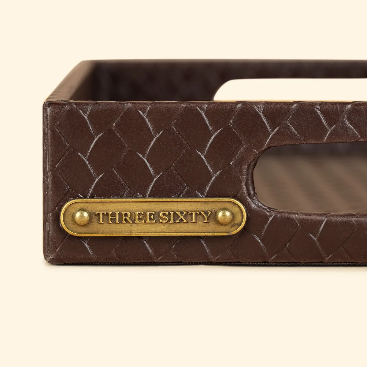 Small Rectangular Tray Brown