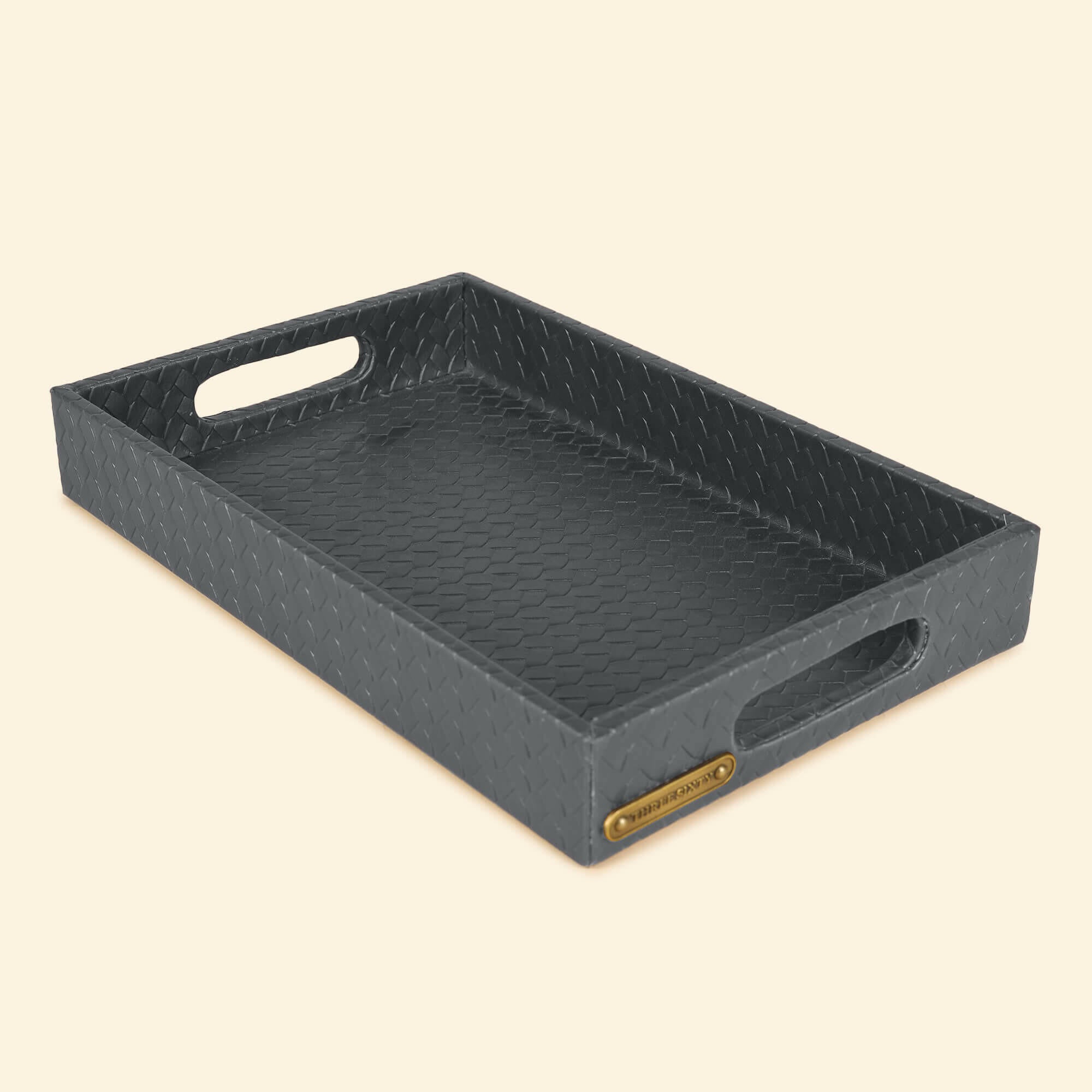 Entwine Small Rectangular Tray Grey