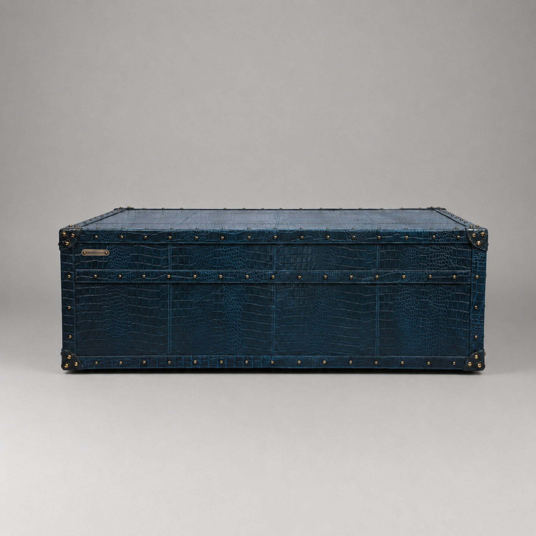Stateroom Trunk Coffee Table Blue