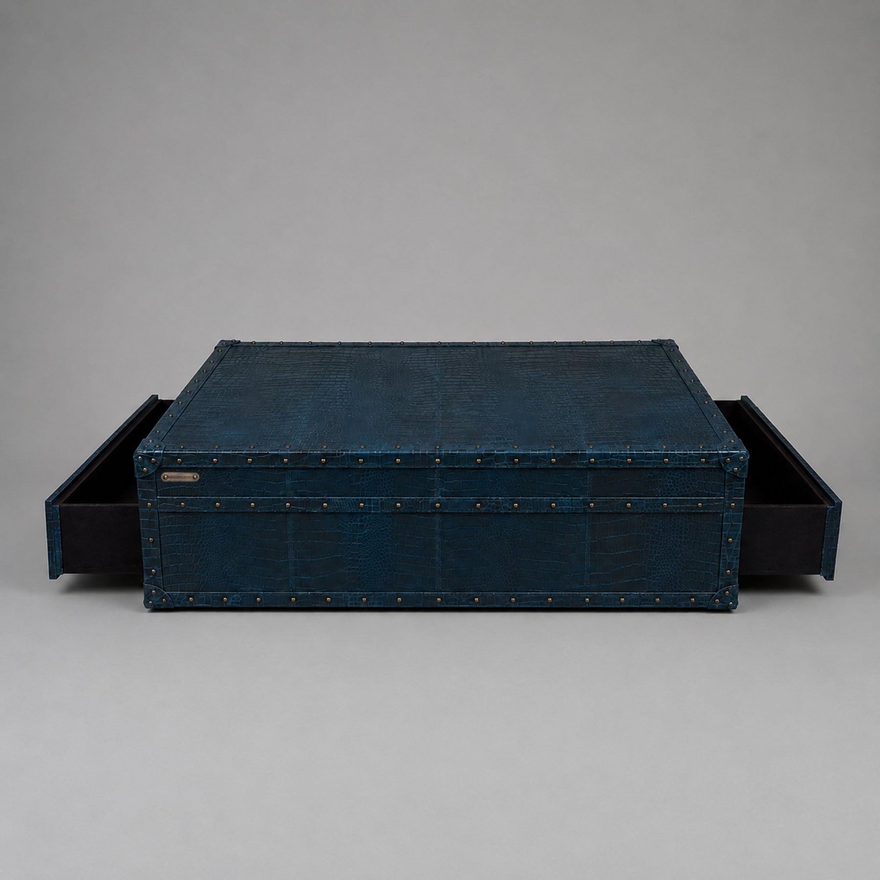 Stateroom Trunk Coffee Table Blue