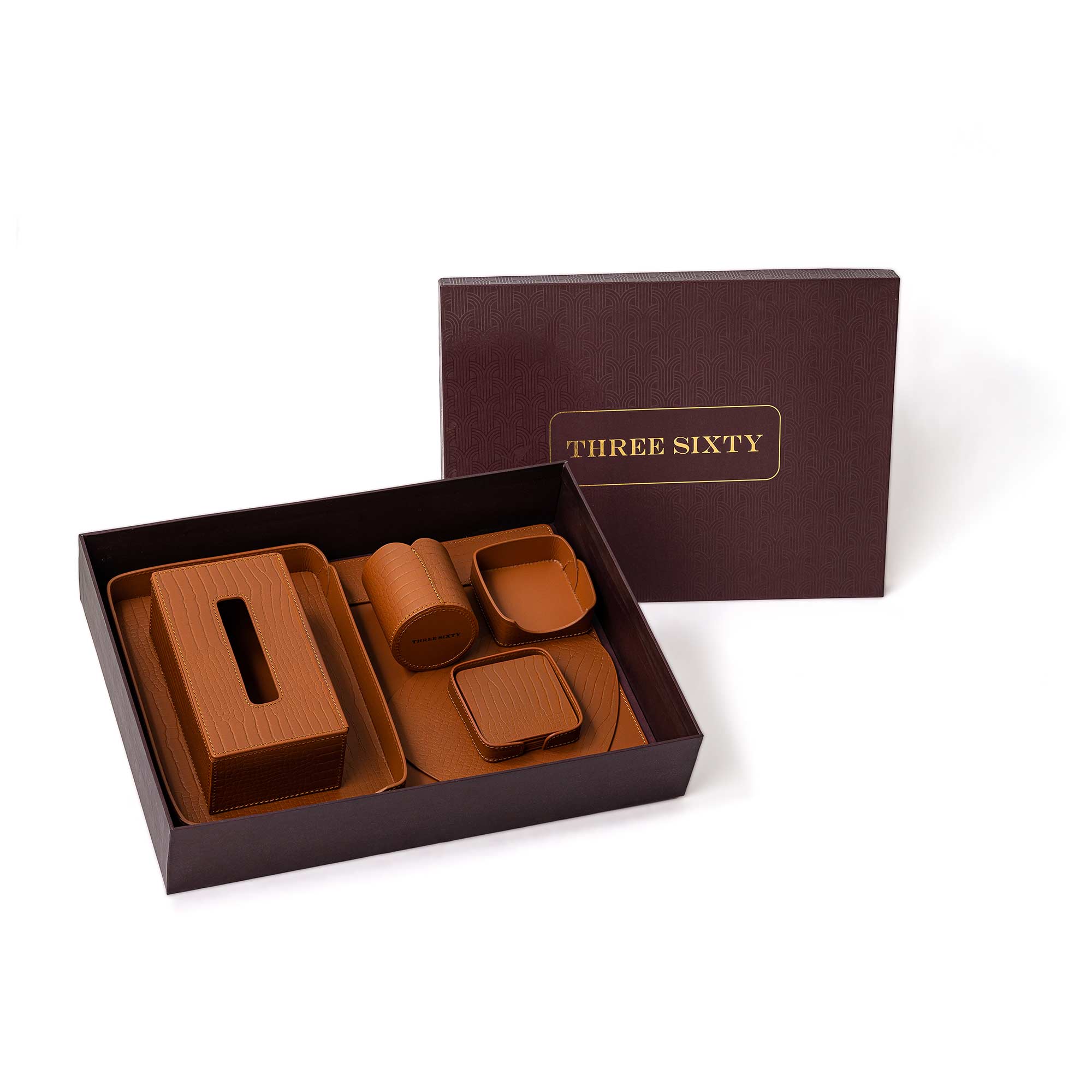 Sterling Desktop Set Tan