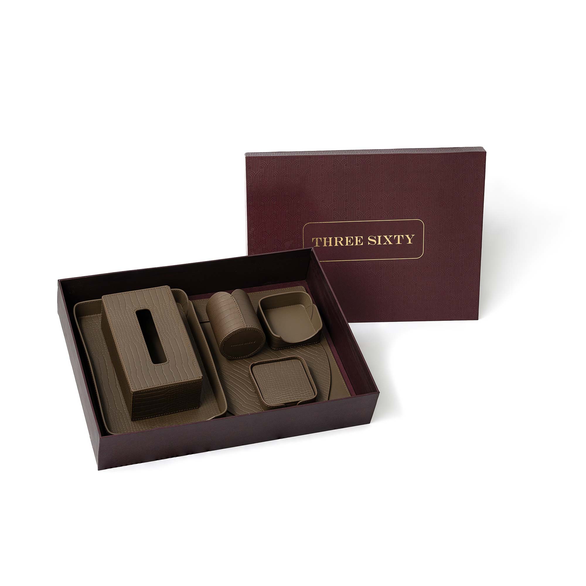 Sterling Desktop Set Taupe
