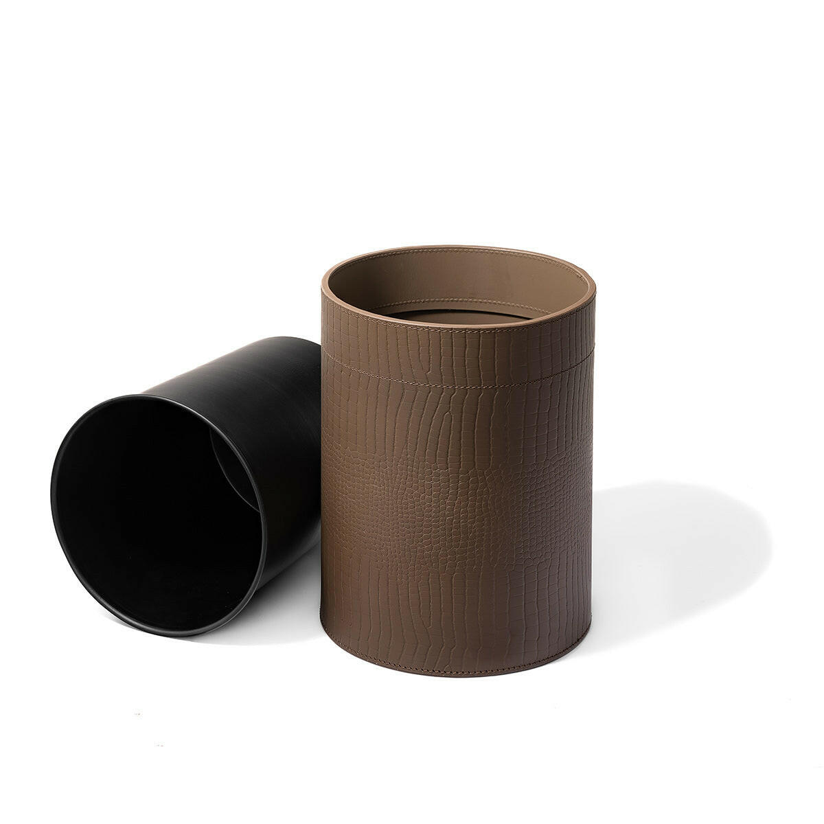 Sterling Wastebin With Metal Inner Taupe