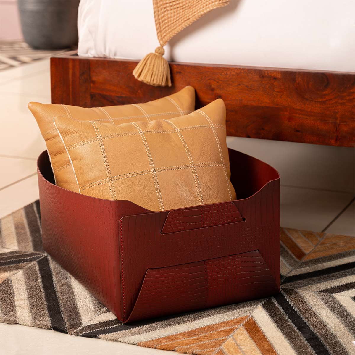 Sterling Multipurpose Basket Maroon