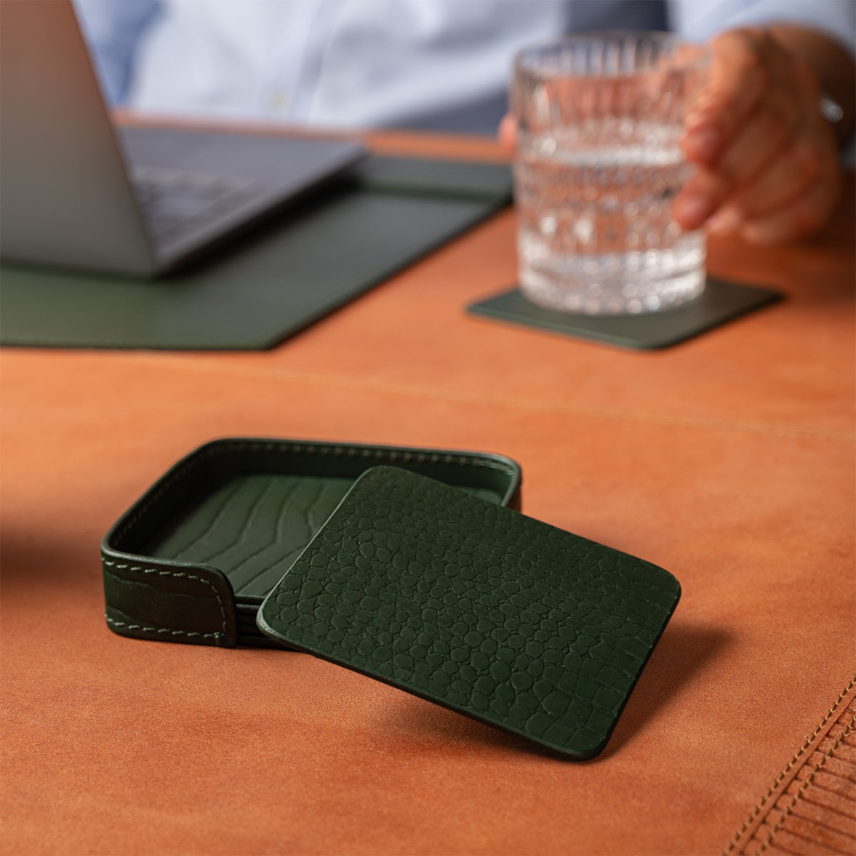 Sterling Coasters Square Green