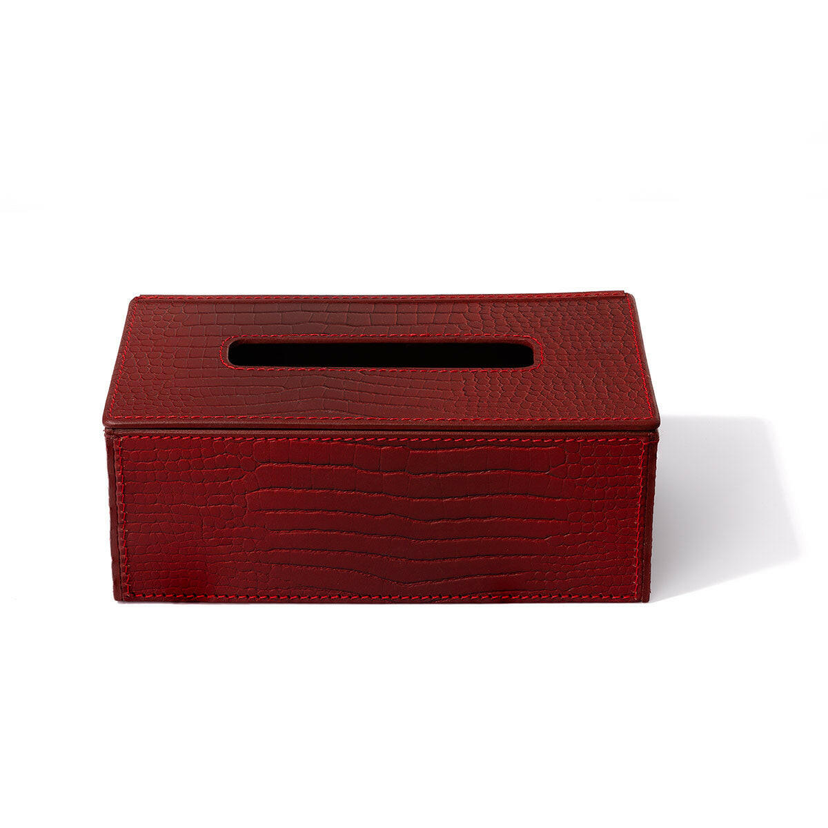 Sterling Tissue Box Holder Maroon