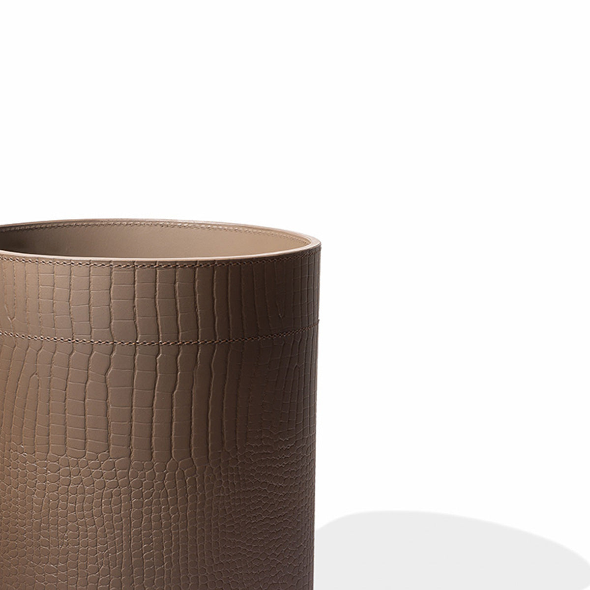 Sterling Wastebin With Metal Inner Taupe