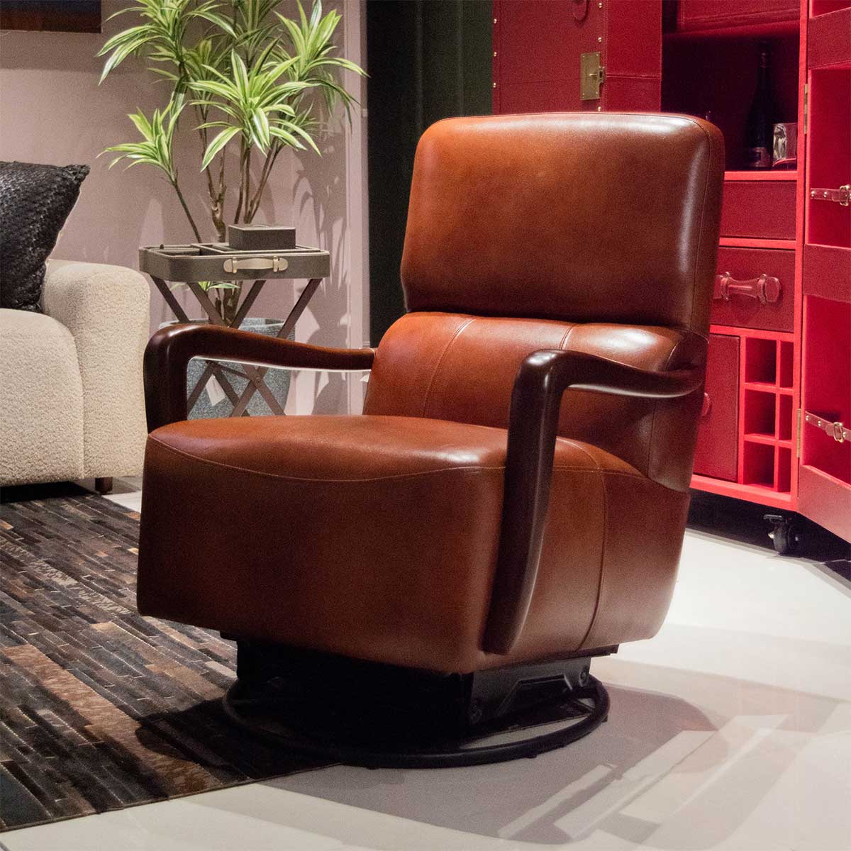 Buy Chancellor Leather Swivel Chair Tan Online Three Sixty Leather