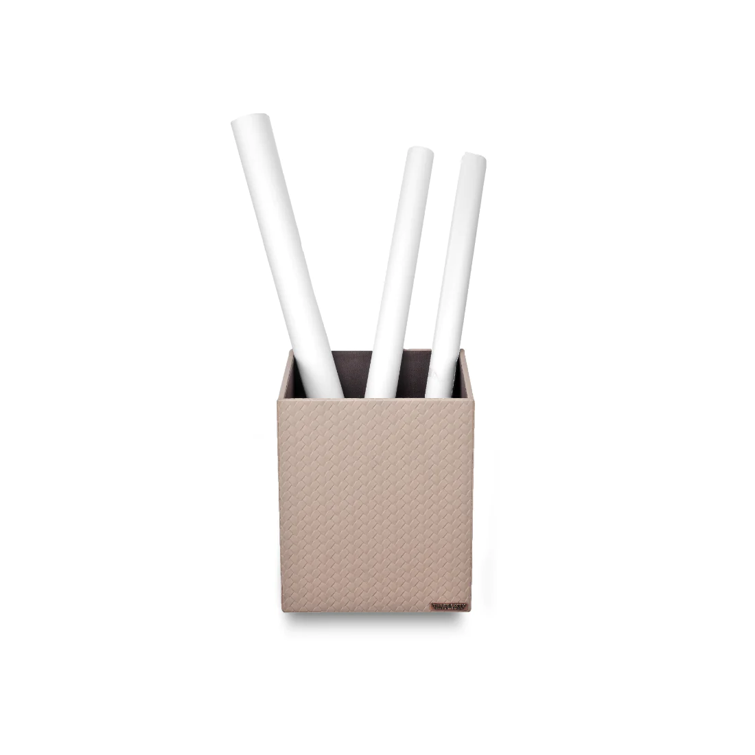 Entwine Taper Waste Bin Beige