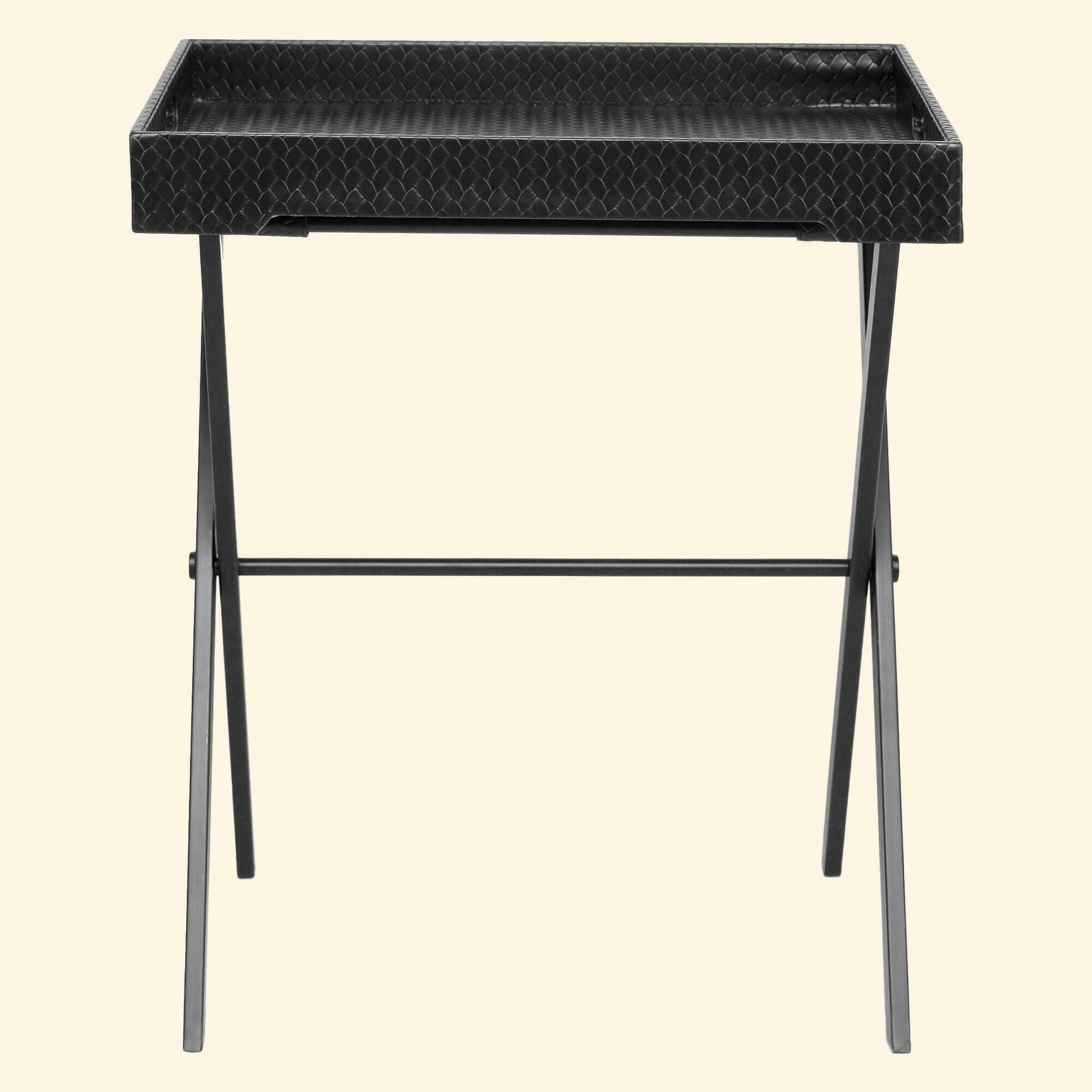 Entwine Tray On Stand Black